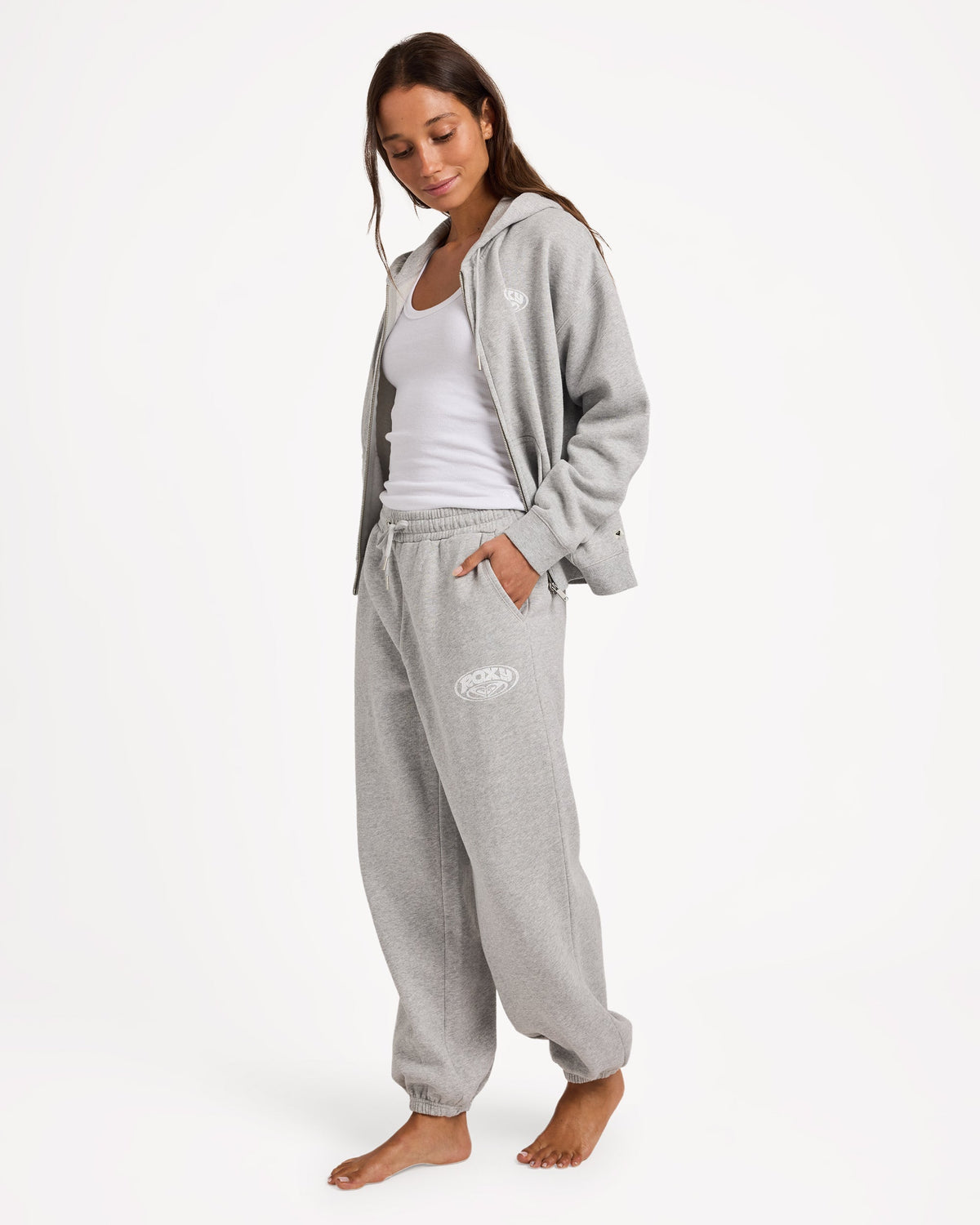 Womens Dreamy Days Casual Pant Grey Marle - Image 8