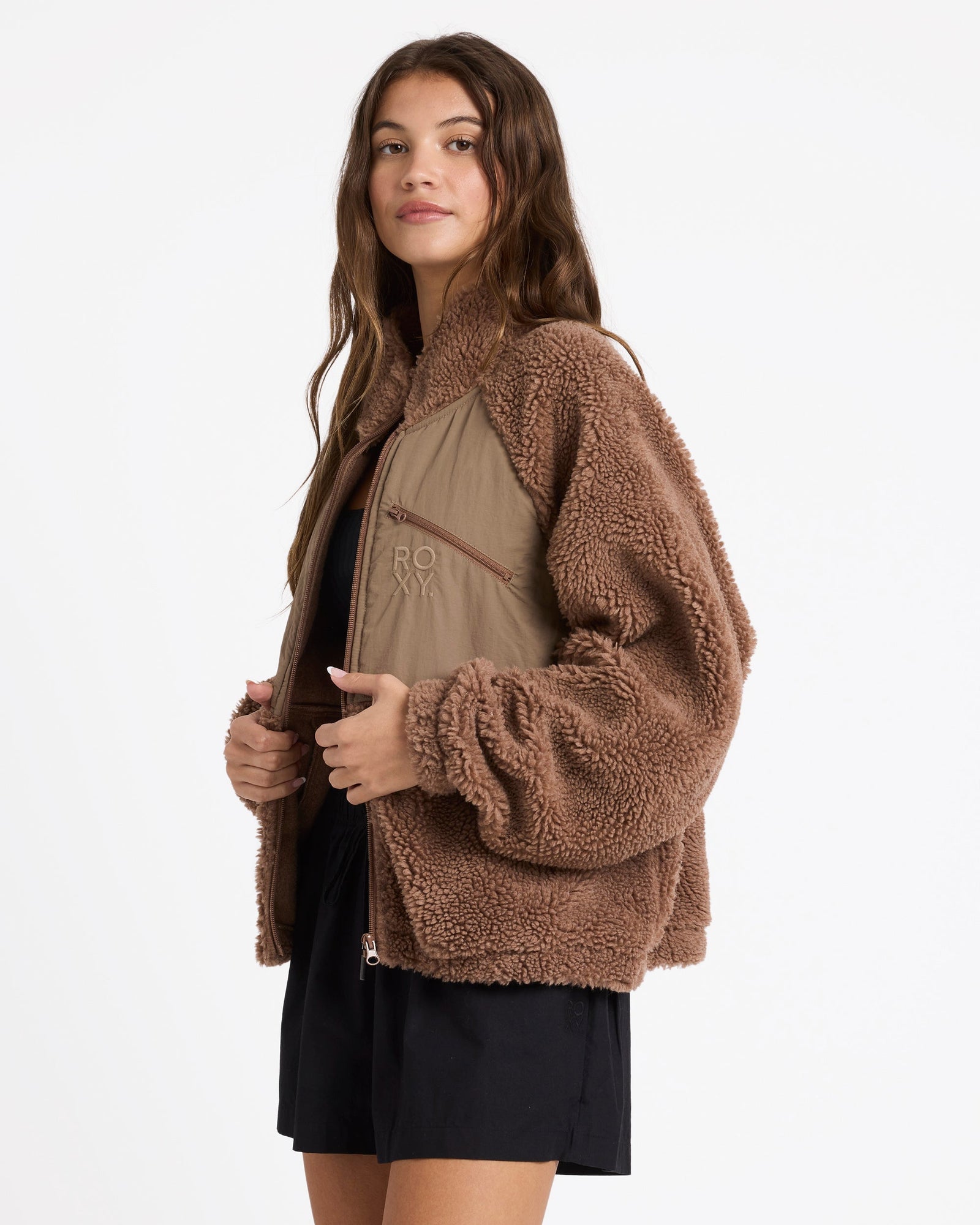 Womens At Dusk Casual Jacket Mocha - Image 4