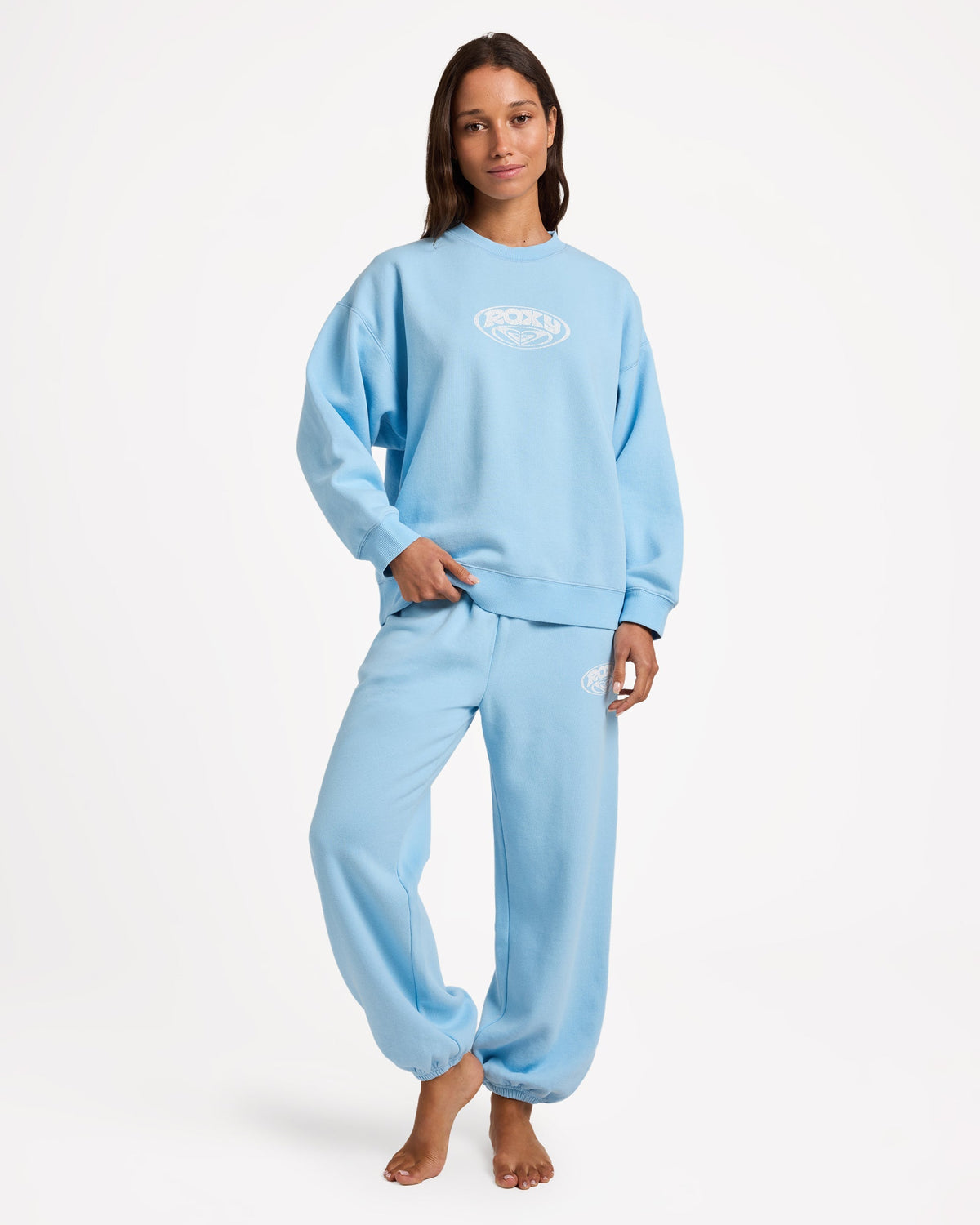 Womens Dreamy Days Sweater Sky Blue - Image 5
