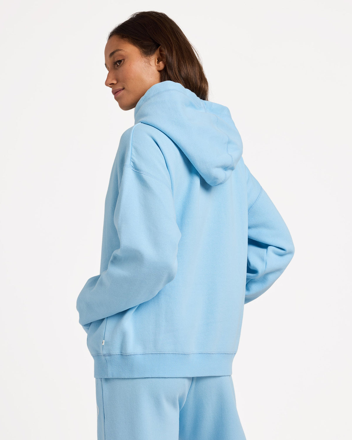 Womens Dreamy Days Hooded Jumper Sky Blue - Image 2