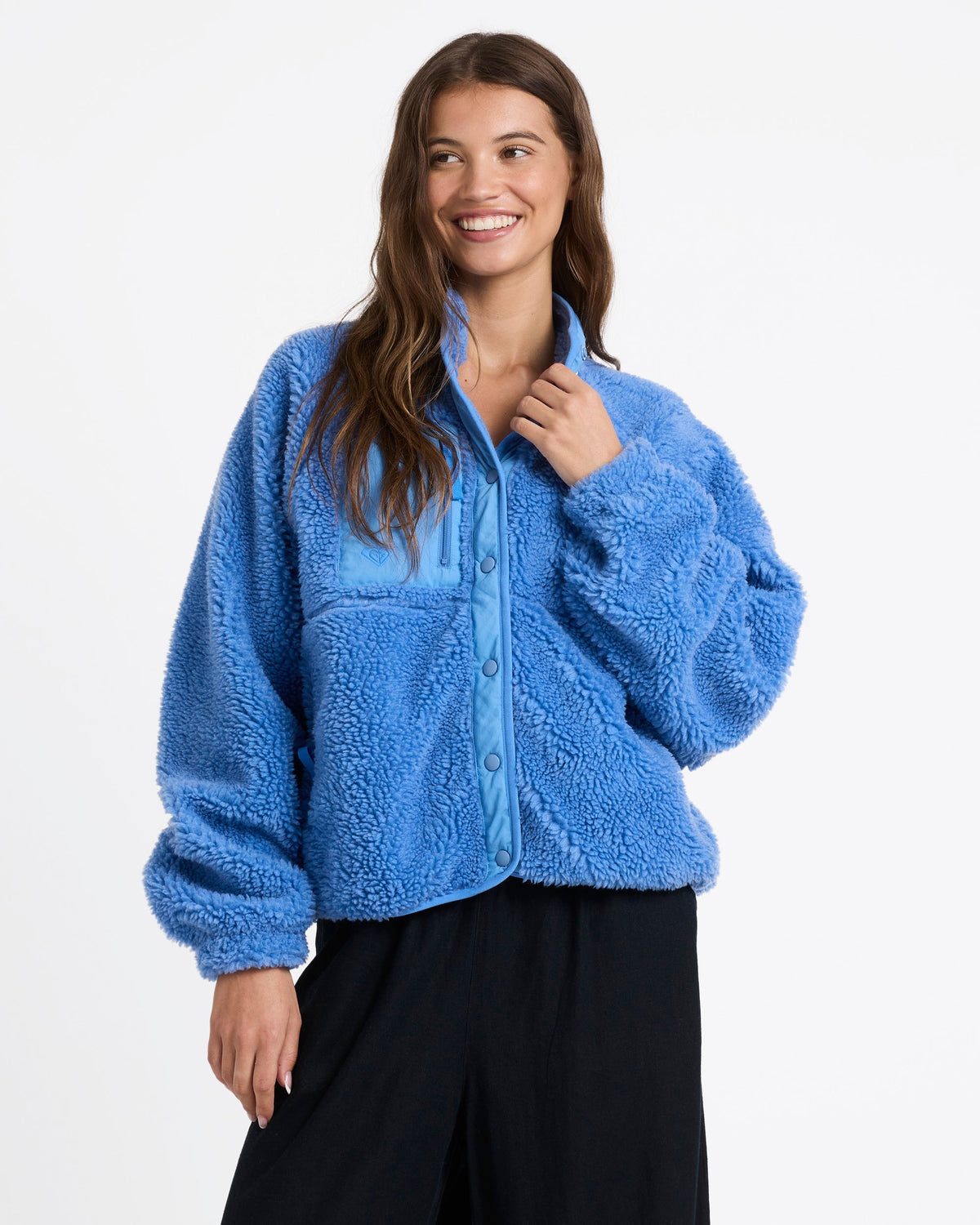 Womens Free Spirit Hooded Jumper Ashley Blue - Image 1