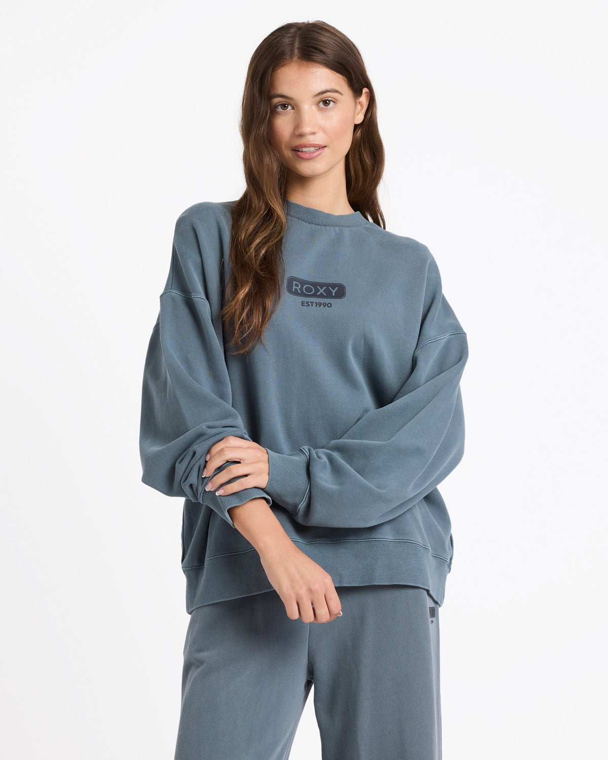 Womens Heading out Sweater Dark Slate - Image 1