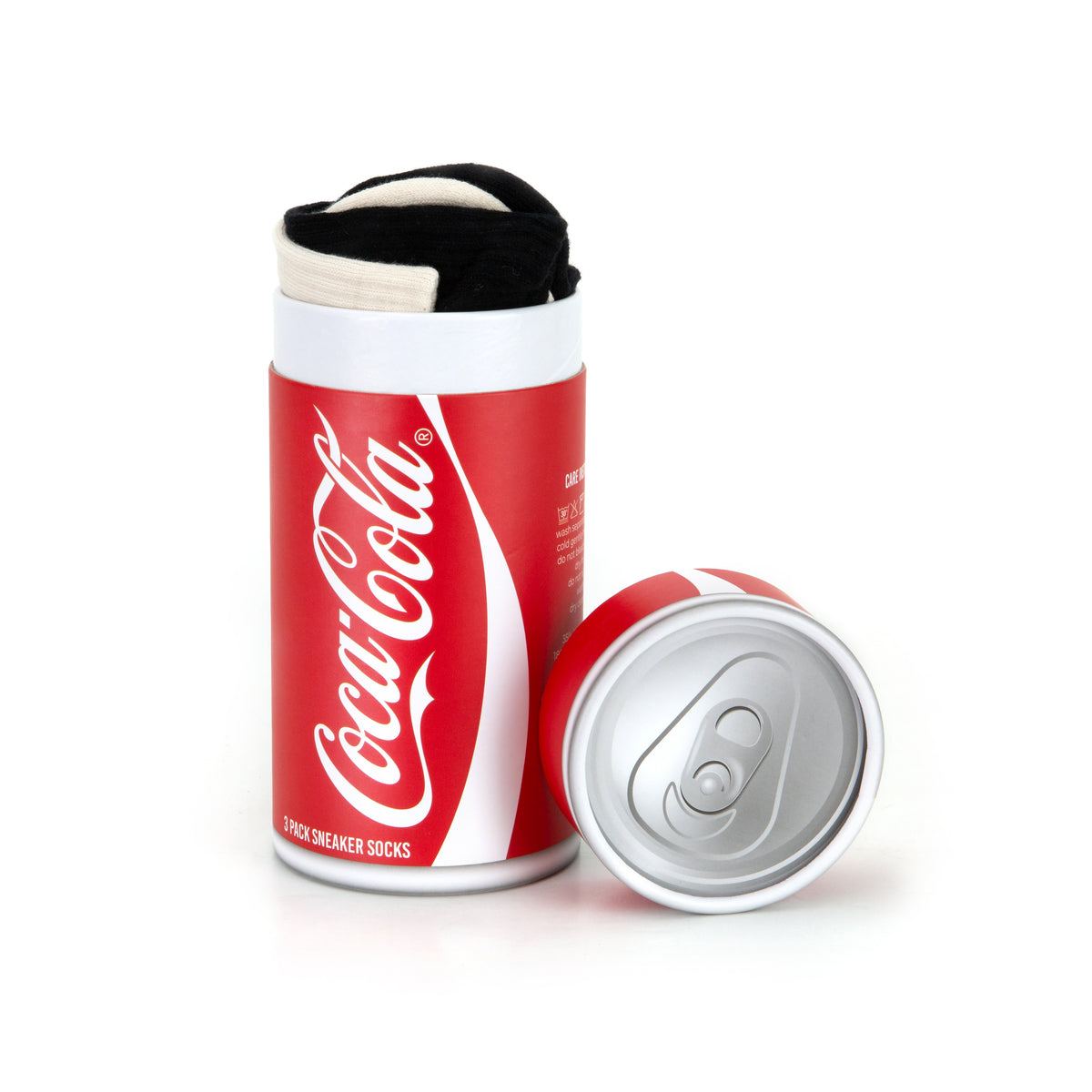 Coke Sneaker Sock 3 Pack Gift Can - Image 2