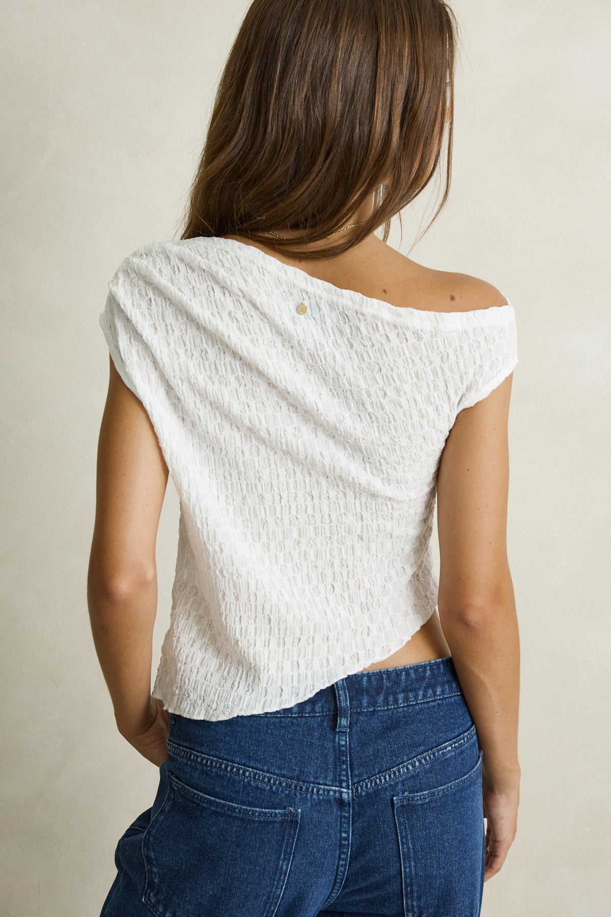 MAYA LACE ASYMMETRIC TOP - Image 2