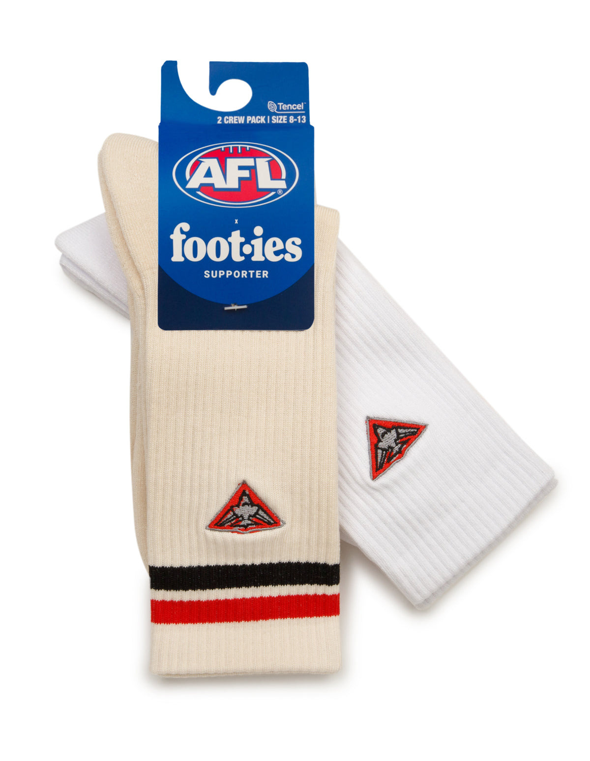 Essendon Bombers Sneaker Sock 2 Pack - Image 2
