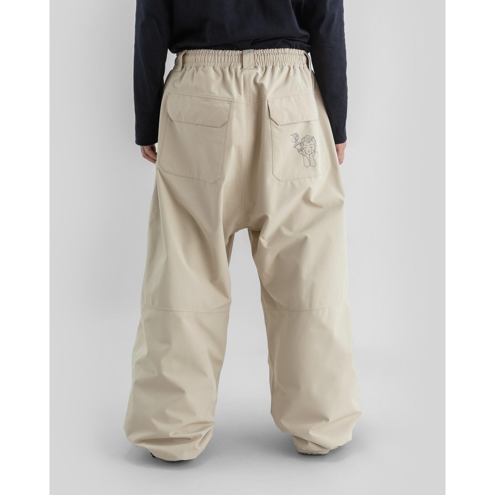 Park Snowboard Snowboard Pants Beige - Image 2