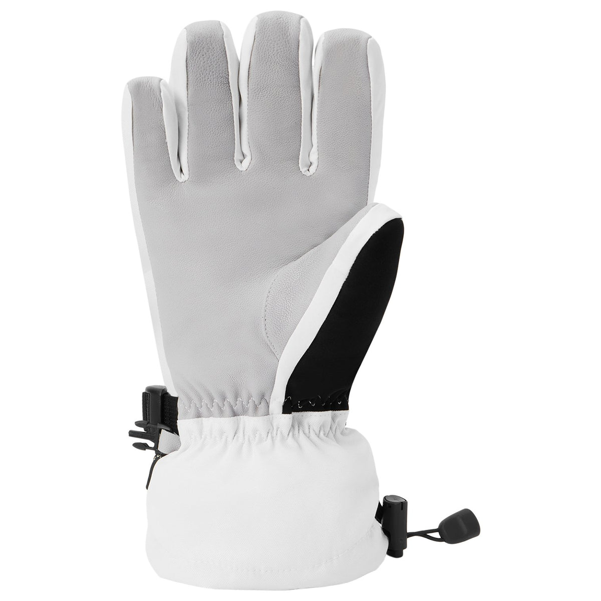 Womens Leather Sequoia 2.0 Dlx Gore-Tex Snowboard Gloves White - Image 2