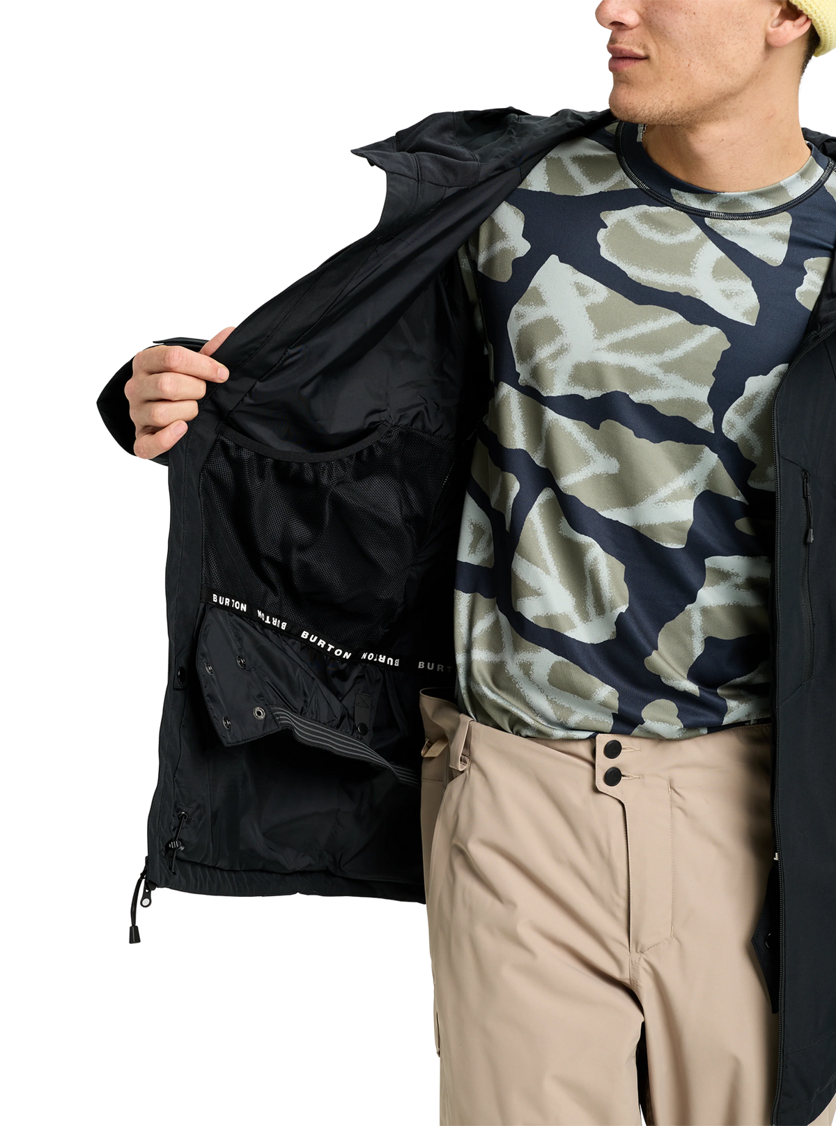 Mens Reserve 2L Jacket True Black - Image 8