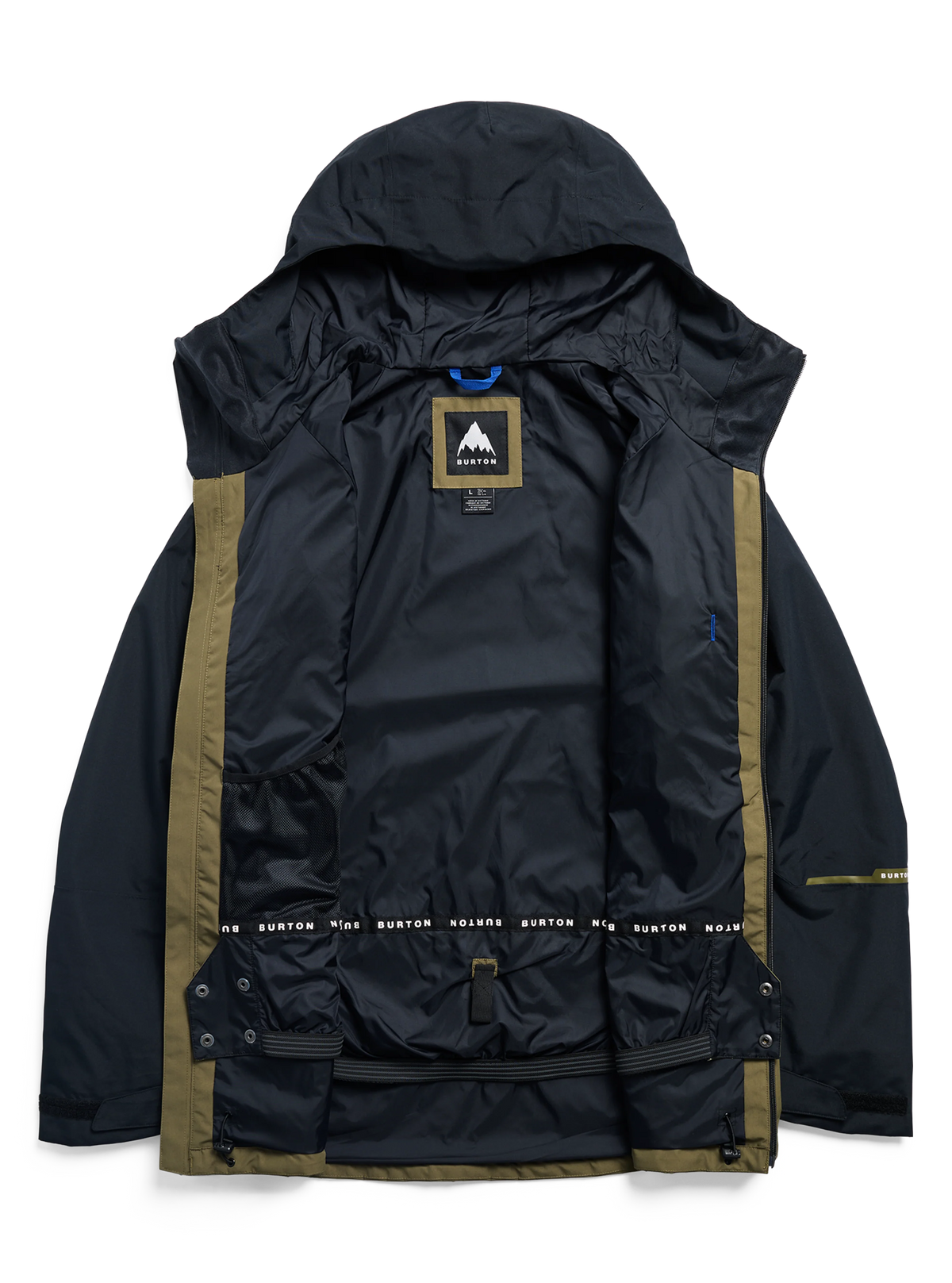 Mens Reserve 2L Jacket True Black/Dried Moss - Image 32