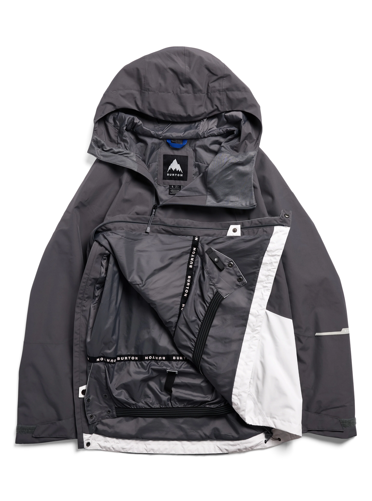 Mens Reserve 2L Relaxed Anorak Jacket Gotham Gray / Gray Cloud - Image 6