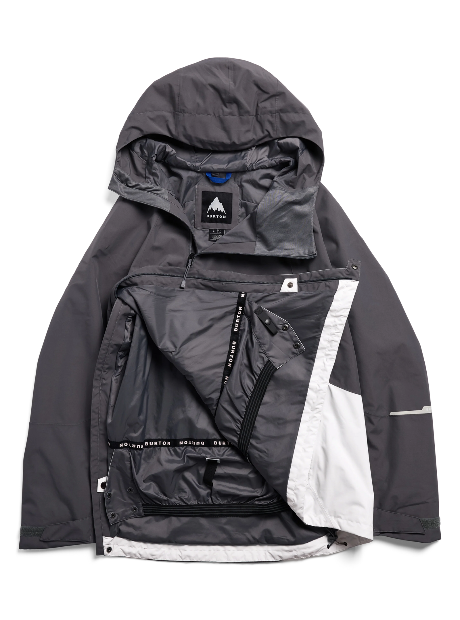 Mens Reserve 2L Relaxed Anorak Jacket Gotham Gray / Gray Cloud - Image 6