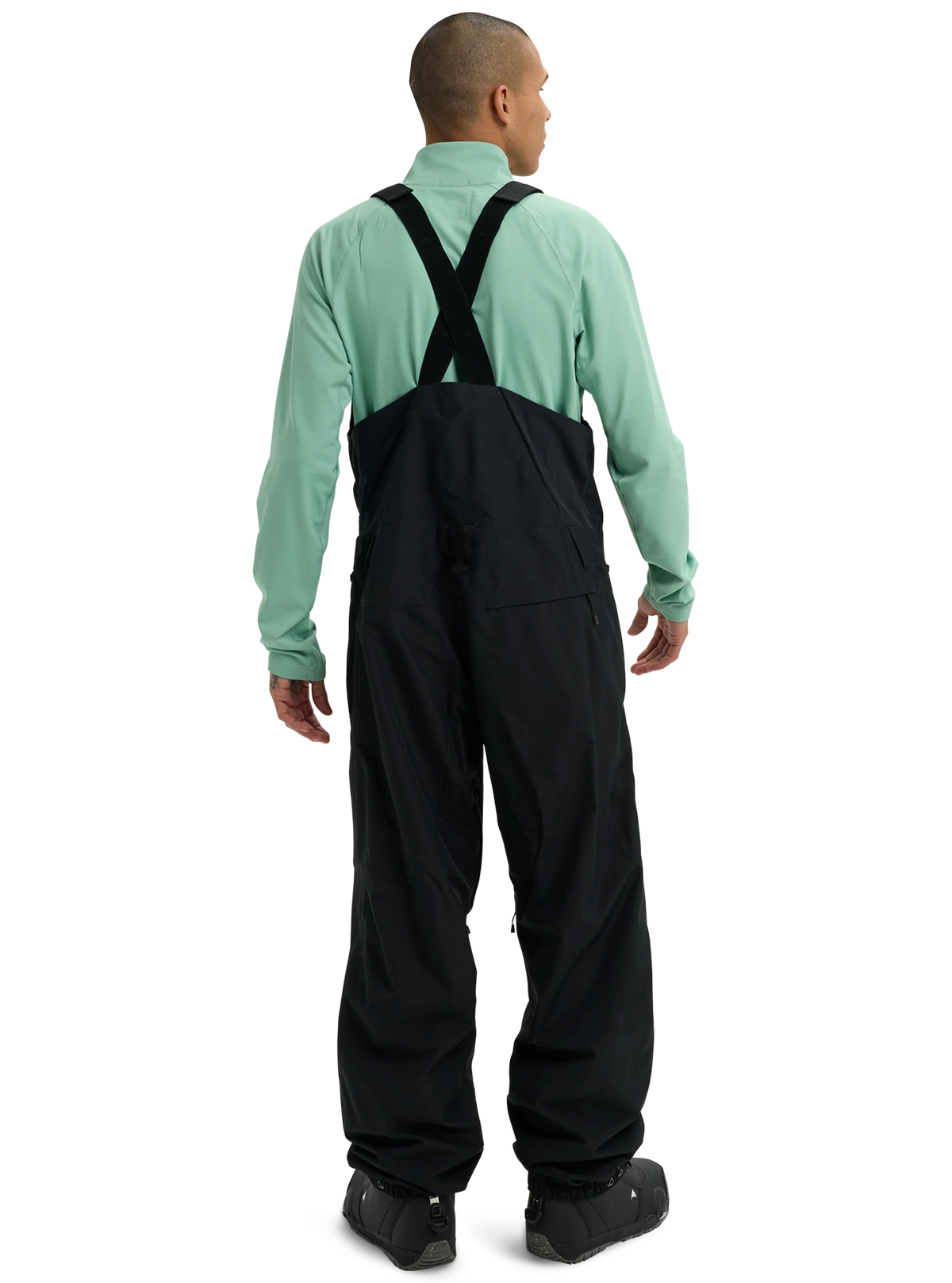 Mens Reserve 2L Relaxed Bib Pants True Black - Image 3