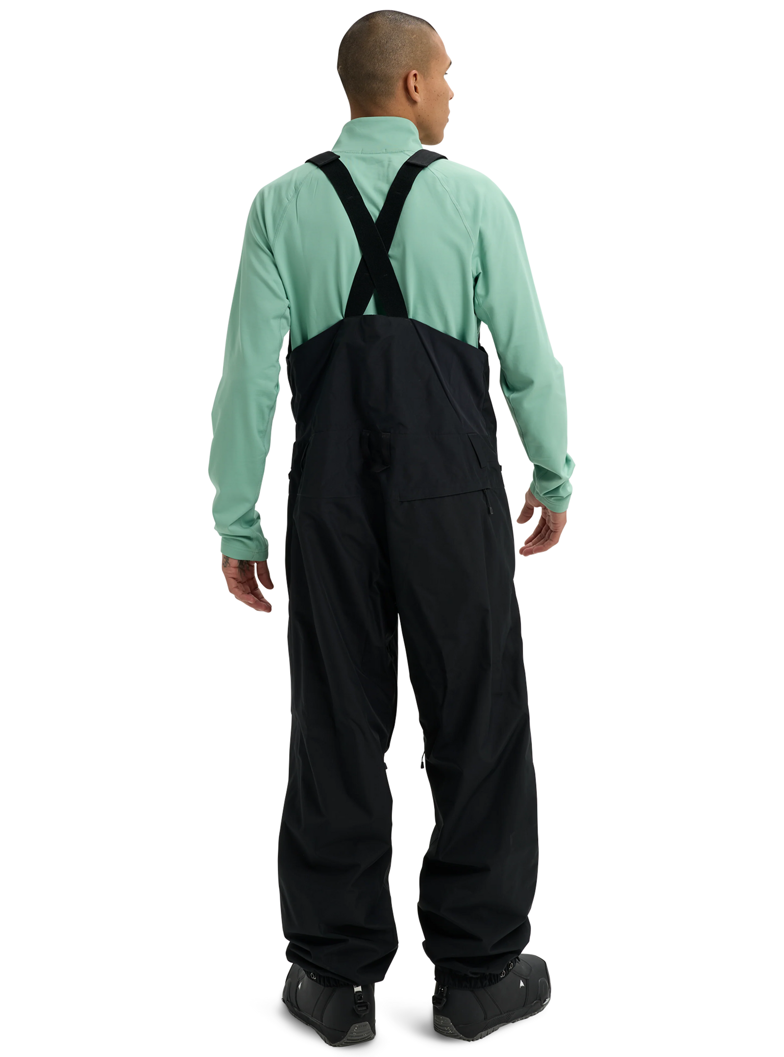 Mens Reserve 2L Relaxed Bib Pants True Black - Image 3