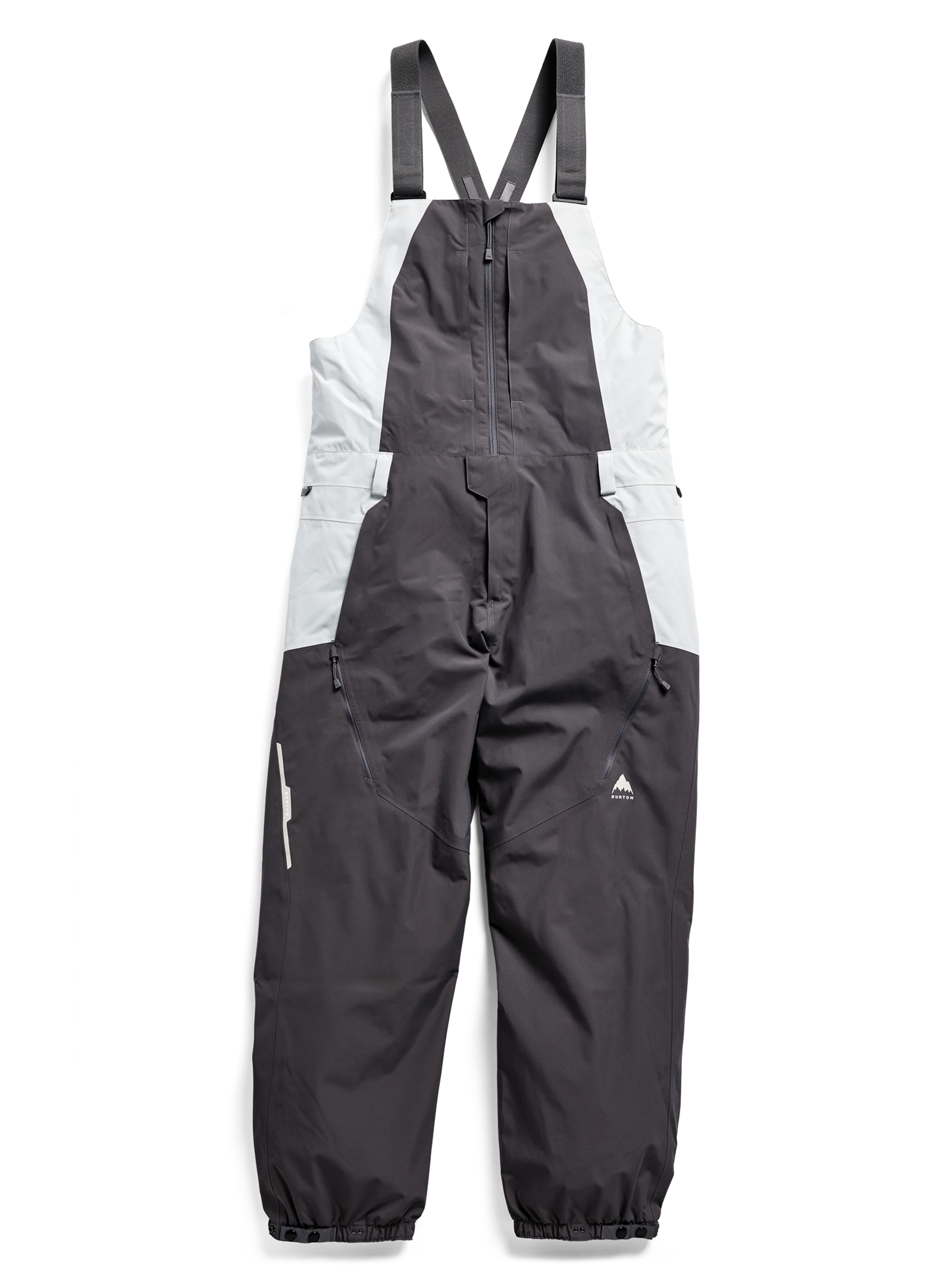Mens Reserve 2L Relaxed Bib Pants Gotham Gray / Gray Cloud - Image 9