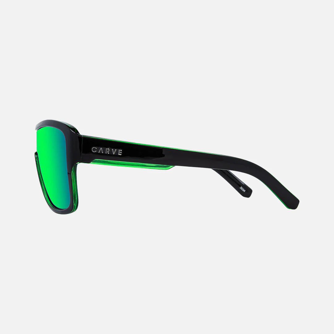 Anchor Beard Gloss Black Outer Frame Green Crystal inner Trims, Green Lens - Image 4