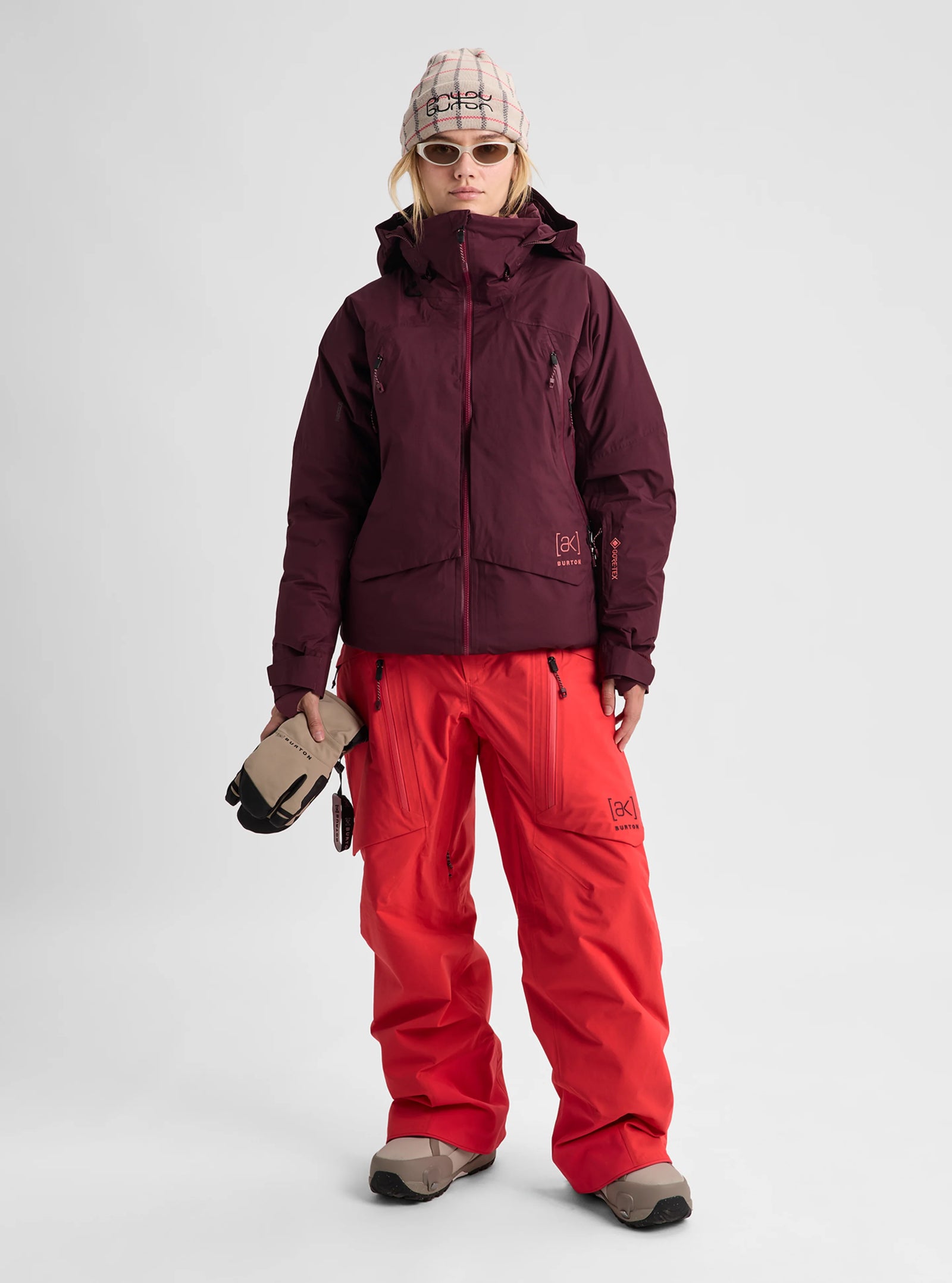 Womens [Ak] Swash Down Insulated Gore-Tex 2L Jacket Rum Raisin - Image 10