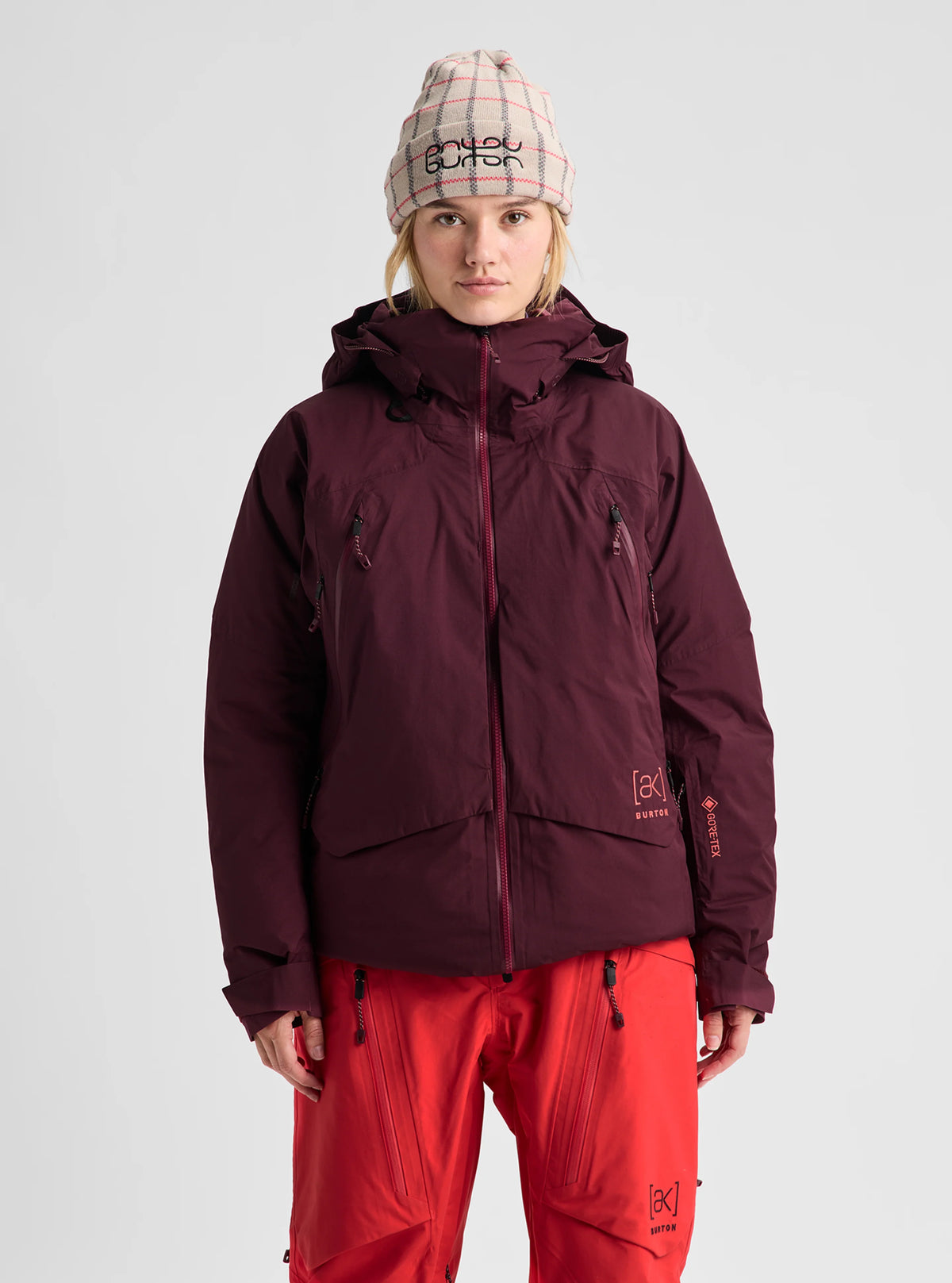 Womens [Ak] Swash Down Insulated Gore-Tex 2L Jacket Rum Raisin - Image 2