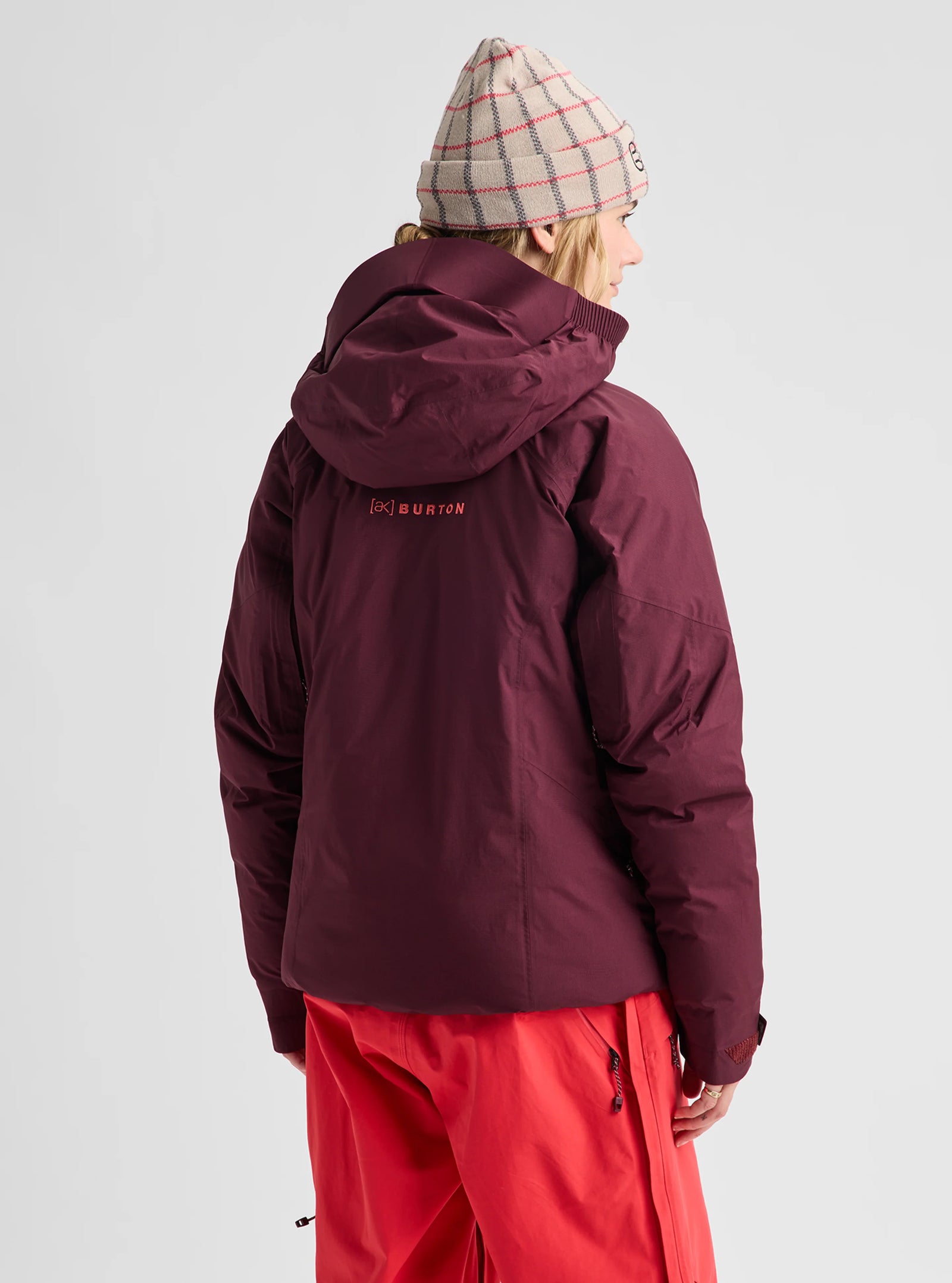Womens [Ak] Swash Down Insulated Gore-Tex 2L Jacket Rum Raisin - Image 3