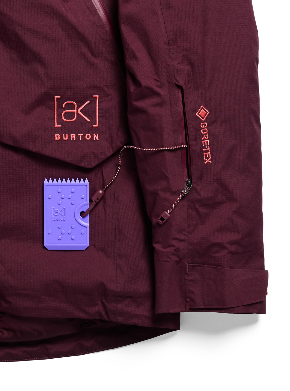 Womens [Ak] Swash Down Insulated Gore-Tex 2L Jacket Rum Raisin - Image 5