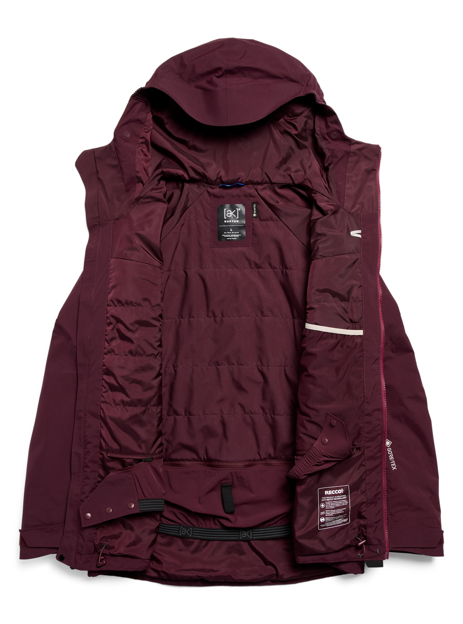 Mens [Ak] Swash Synthetic Insulated Gore-Tex 2L Jacket Rum Raisin - Image 8