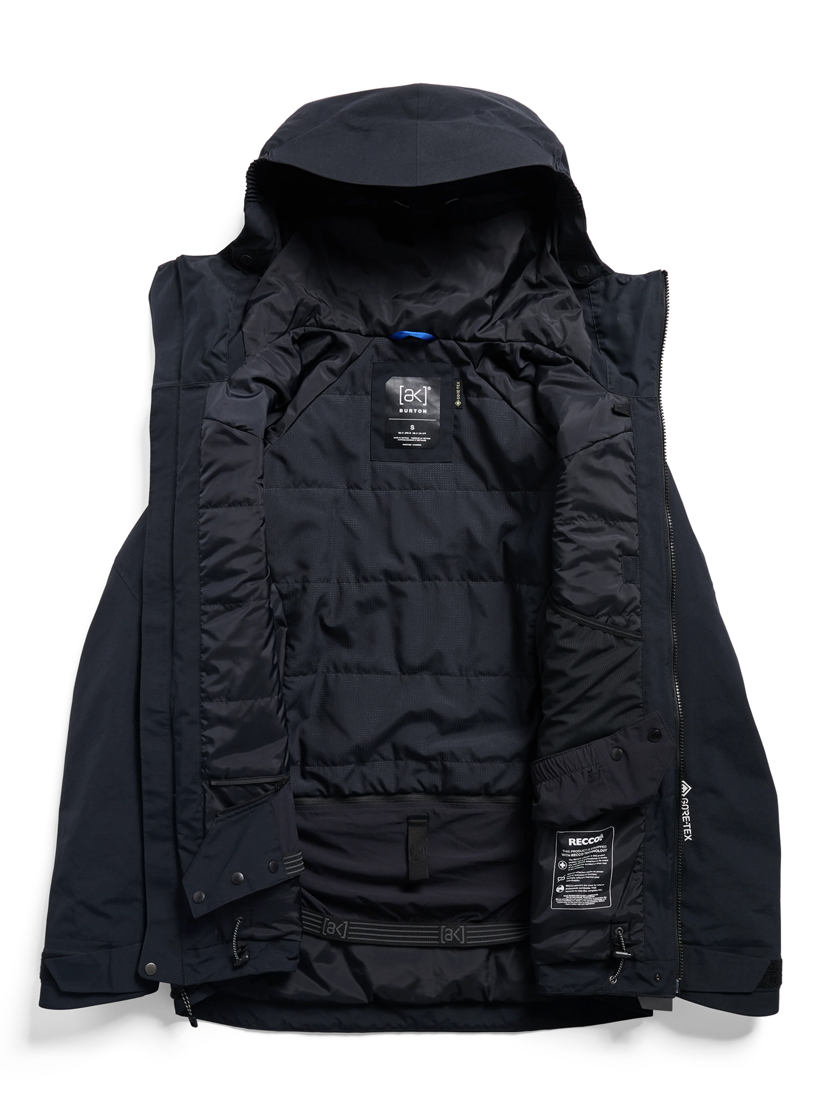 Womens [Ak] Swash Synthetic Insulated Gore-Tex 2L Jacket True Black - Image 8
