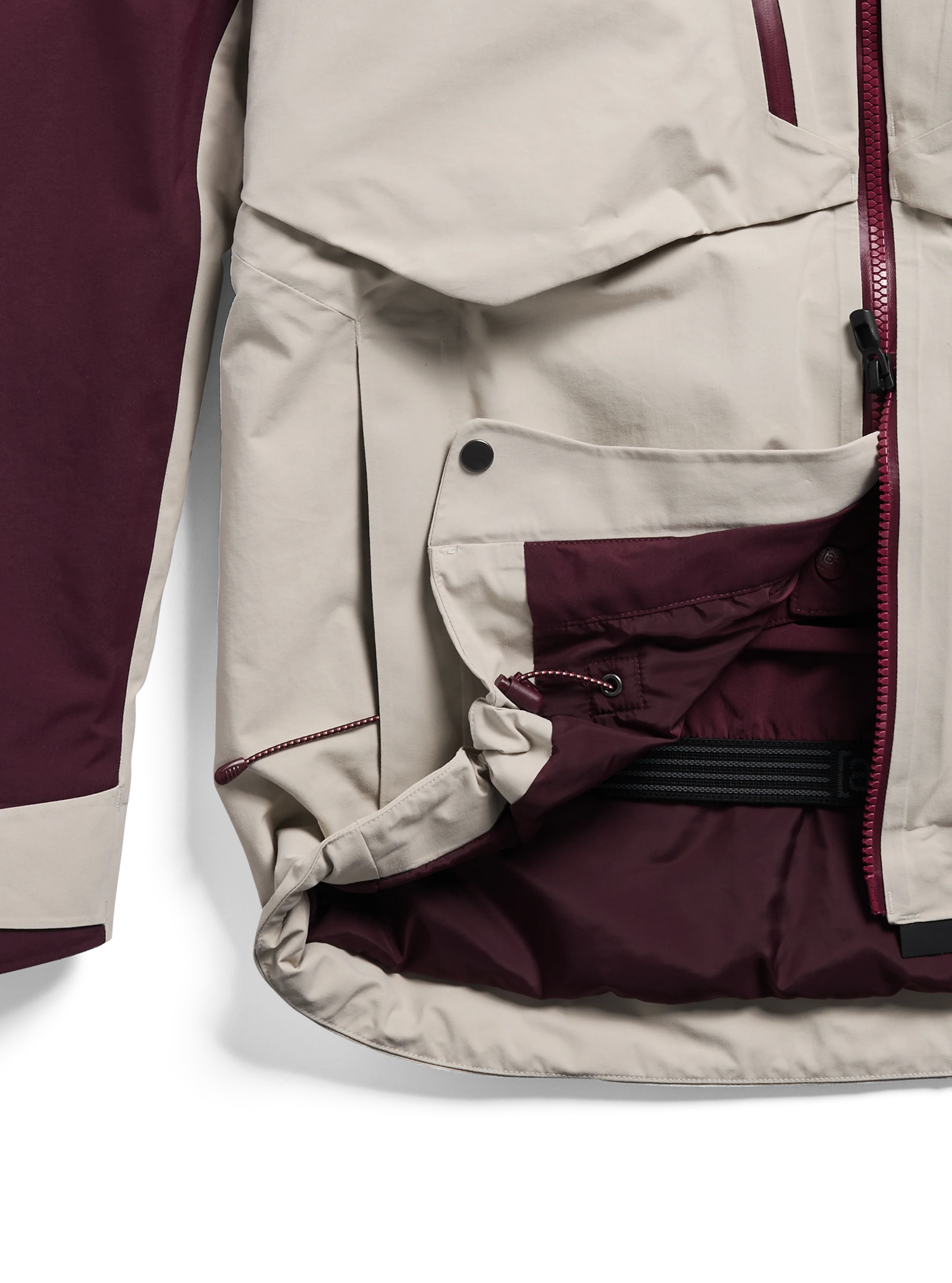 Womens [Ak] Swash Synthetic Insulated Gore-Tex 2L Jacket Rum Raisin / Chinchilla Gray - Image 24