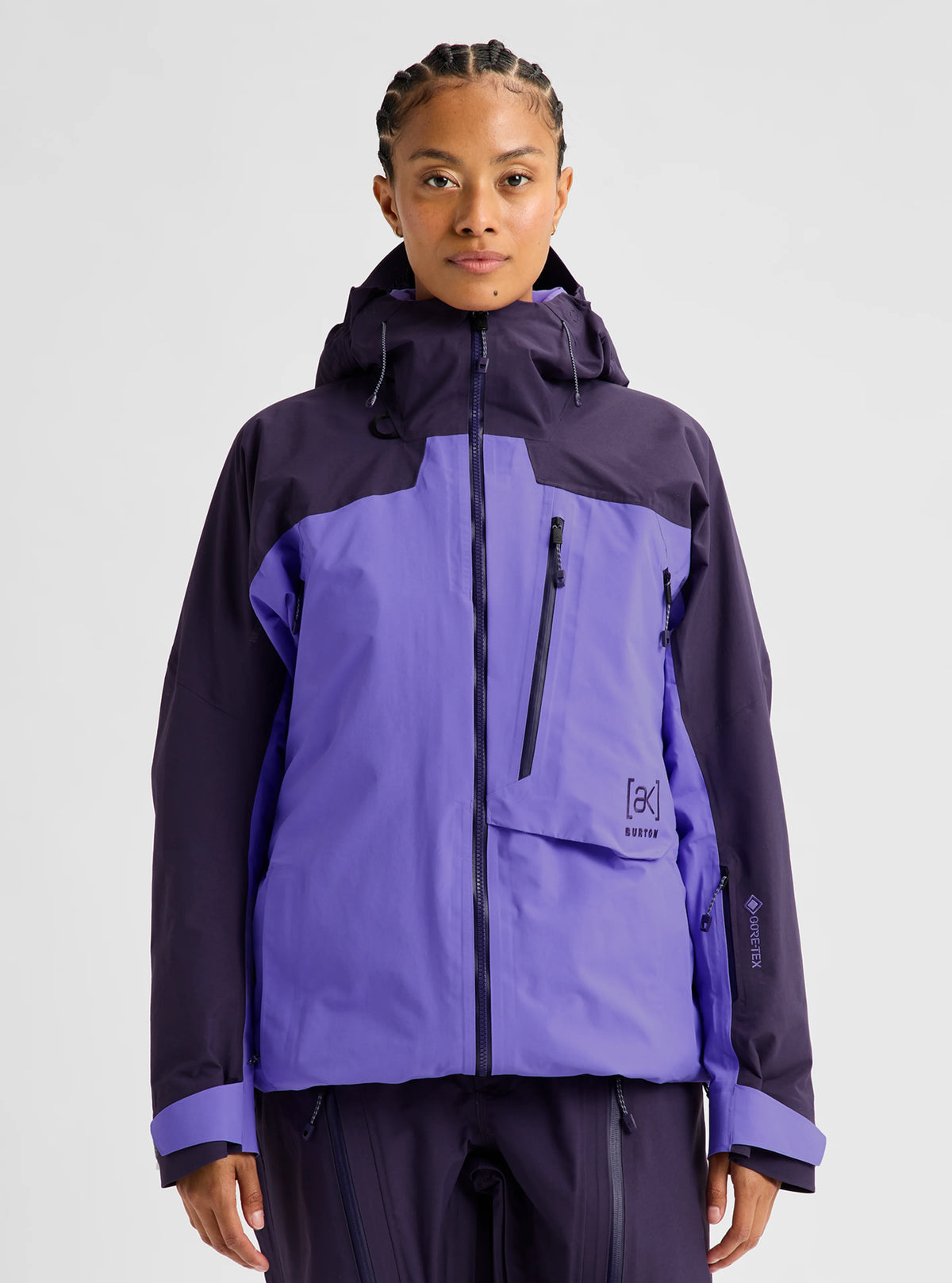 Womens [Ak] Cyclic Gore-Tex 2L Jacket Nightshade Purple / Purple Voltage - Image 20