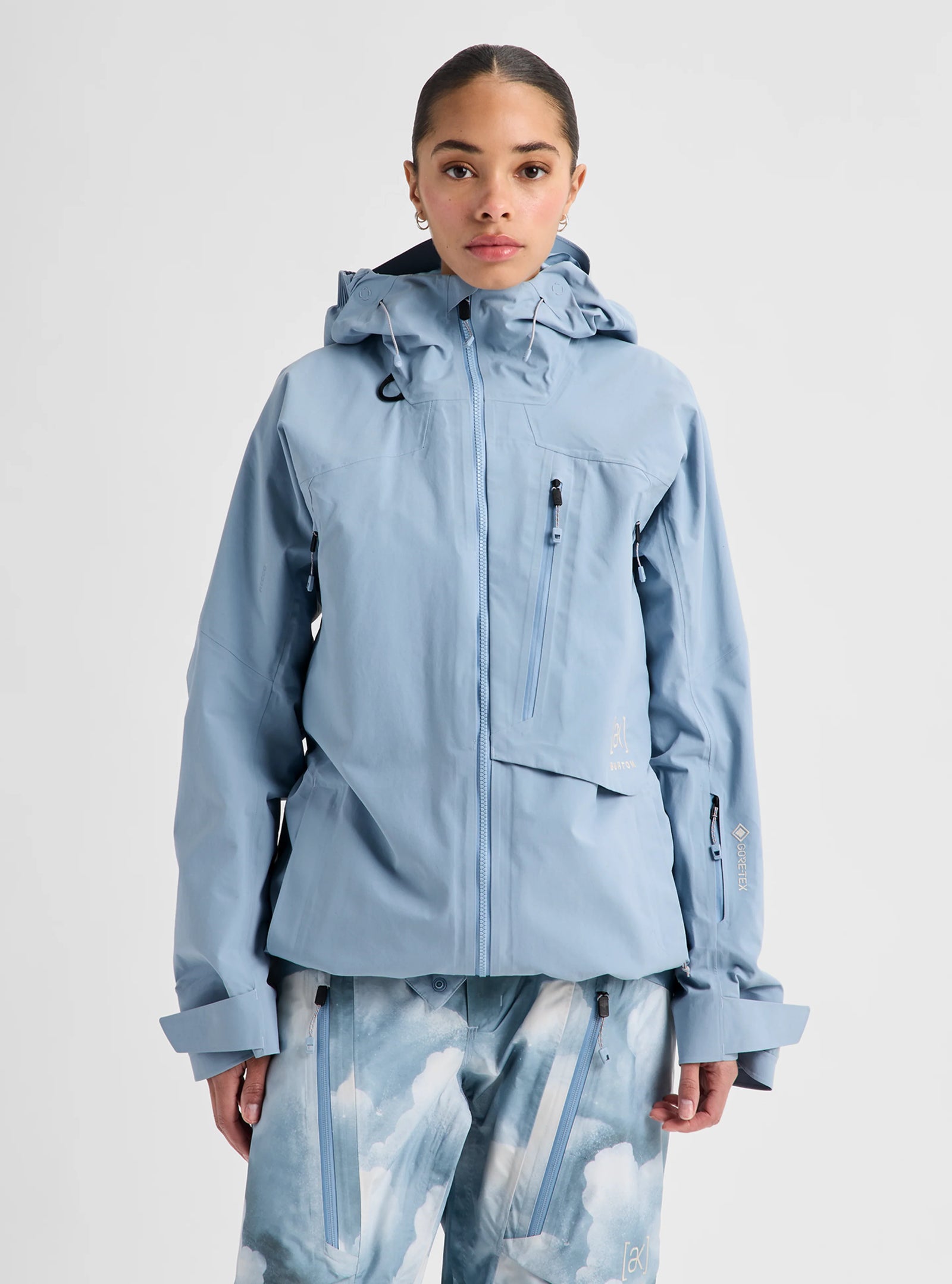 Womens [Ak] Cyclic Gore-Tex 2L Jacket Airstream Blue - Image 11