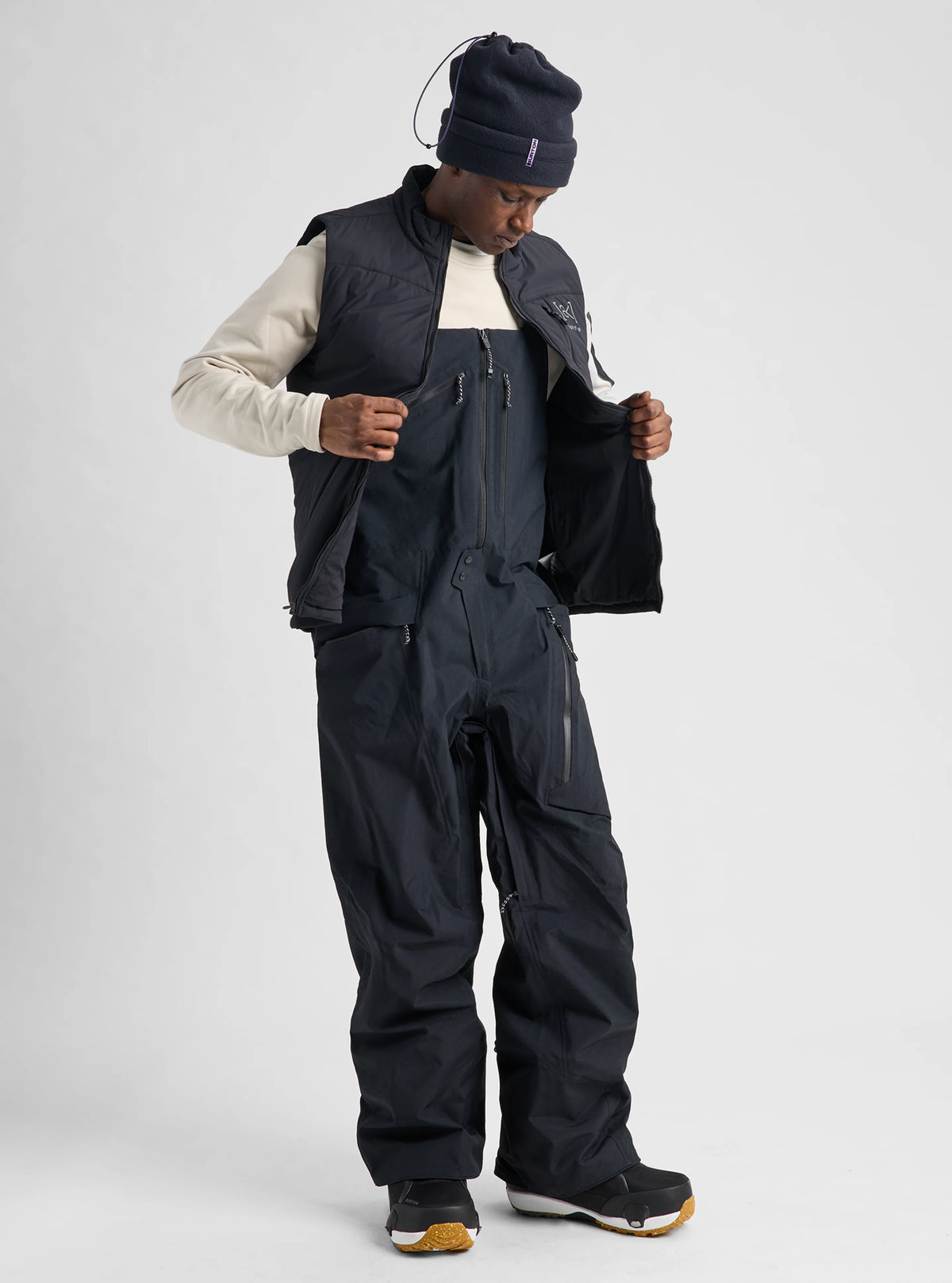 Mens [Ak] Cyclic Gore-Tex 2L Bib Pants True Black - Image 9