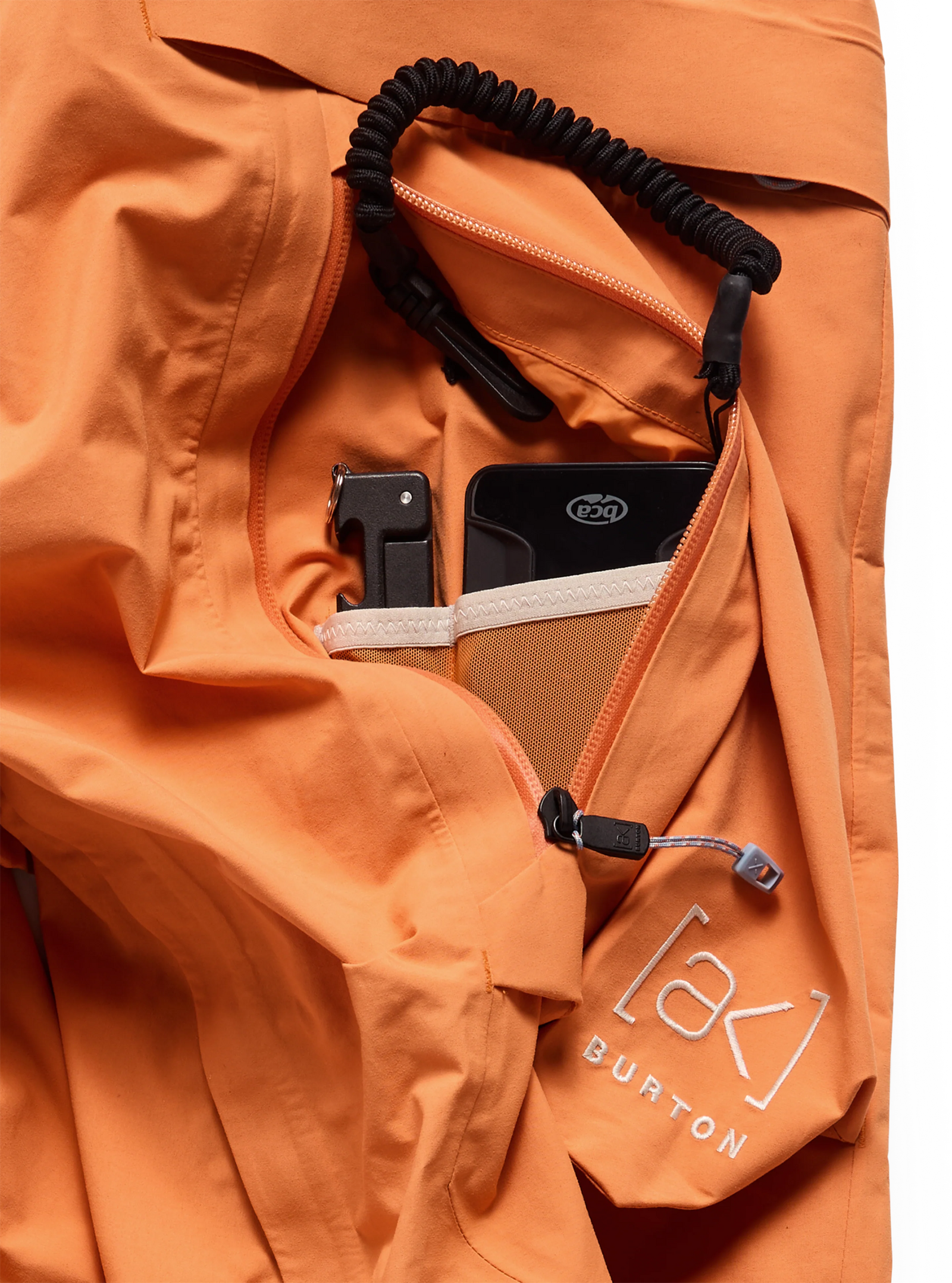 Mens [Ak] Cyclic Gore-Tex 2L Bib Pants Goldfish Orange - Image 14