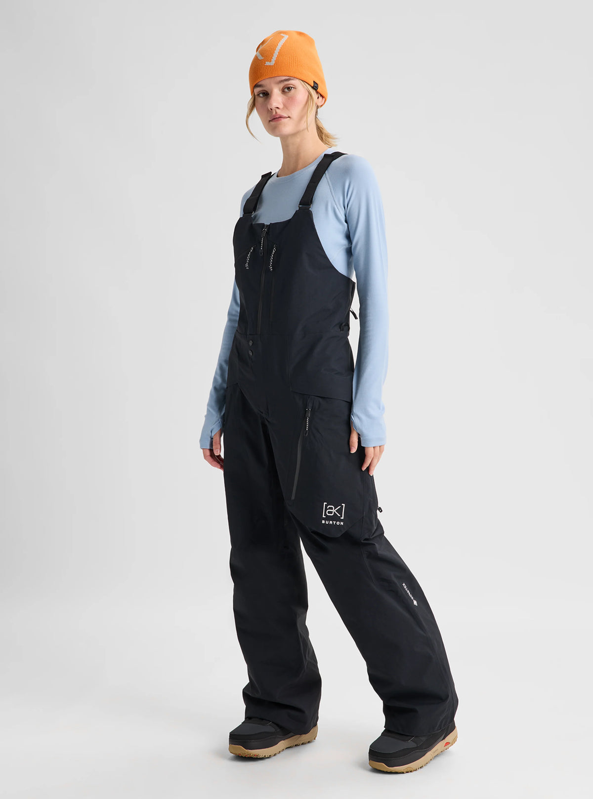Womens [Ak] Cyclic Gore-Tex 2L Bib Pants True Black - Image 2