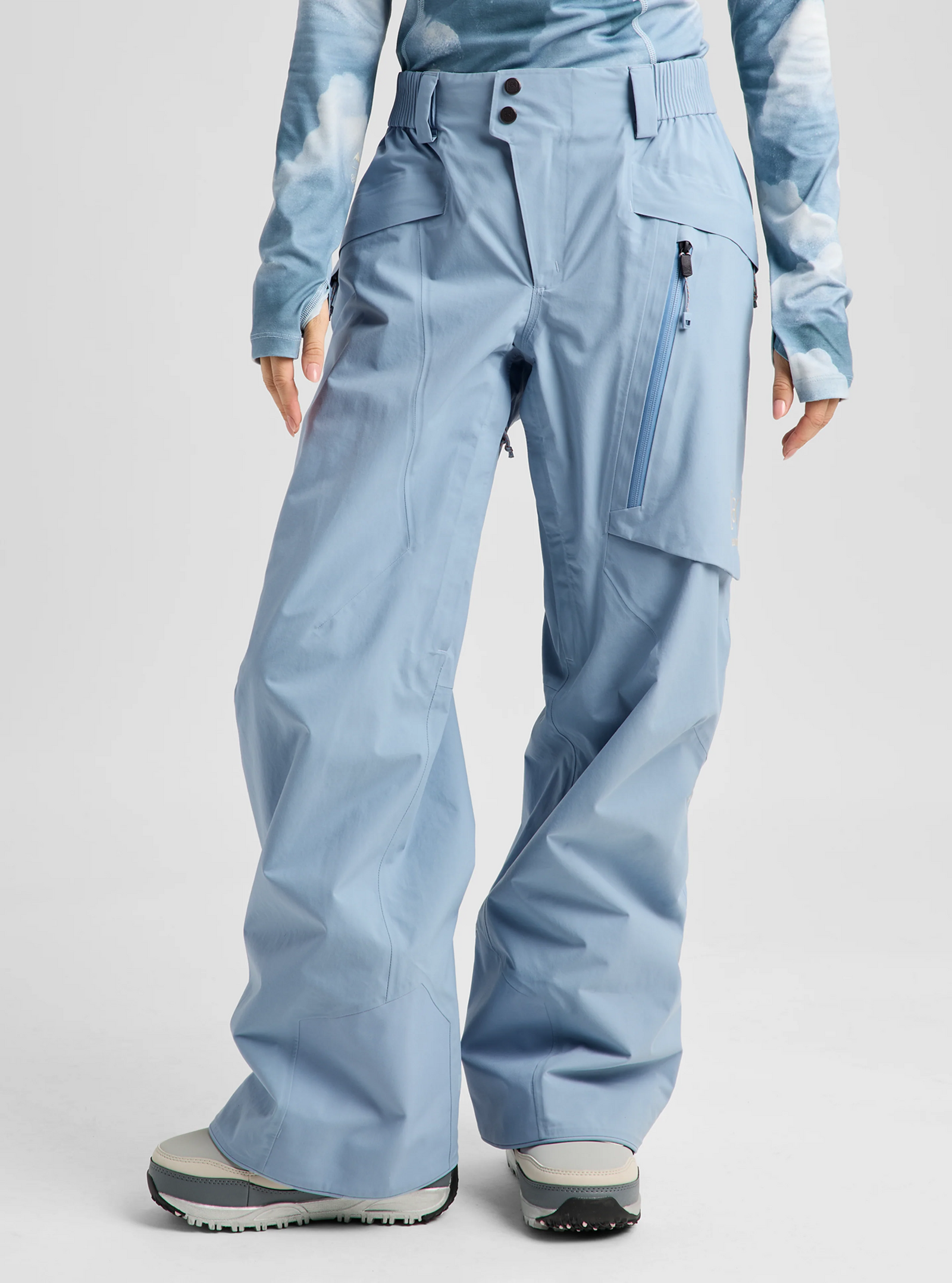 Womens [Ak] Cyclic Gore-Tex 2L Pants Airstream Blue - Image 20