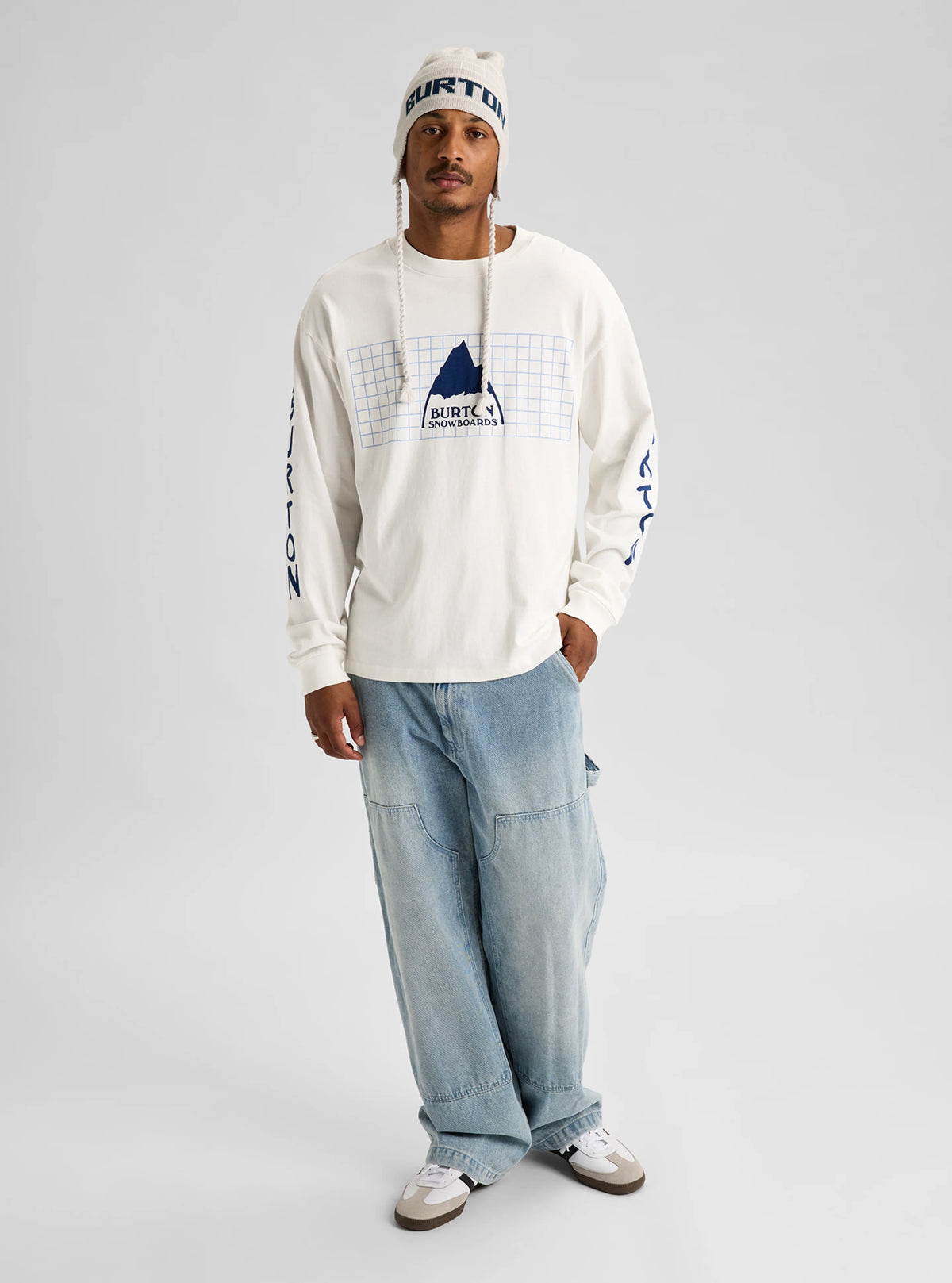50Th 83 Squared Long Sleeve T-Shirt Stout White - Image 7