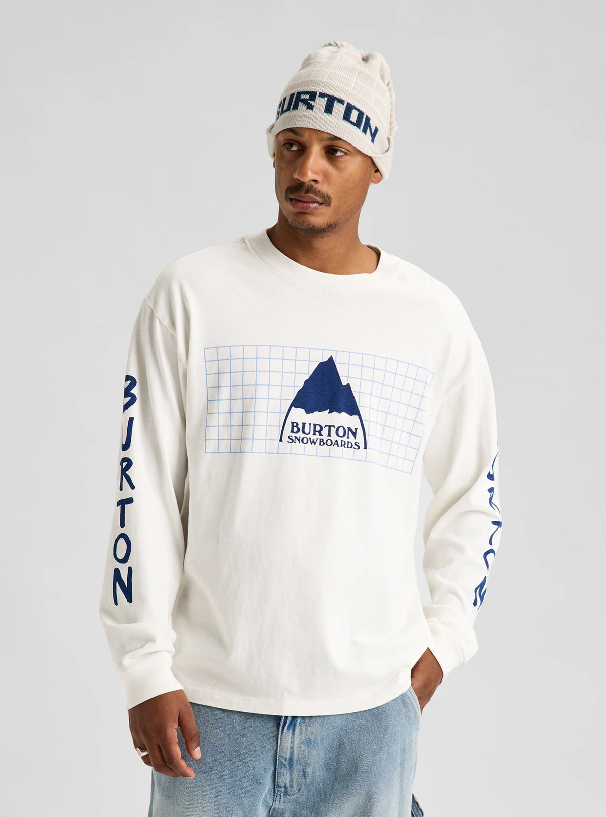 50Th 83 Squared Long Sleeve T-Shirt Stout White - Image 5