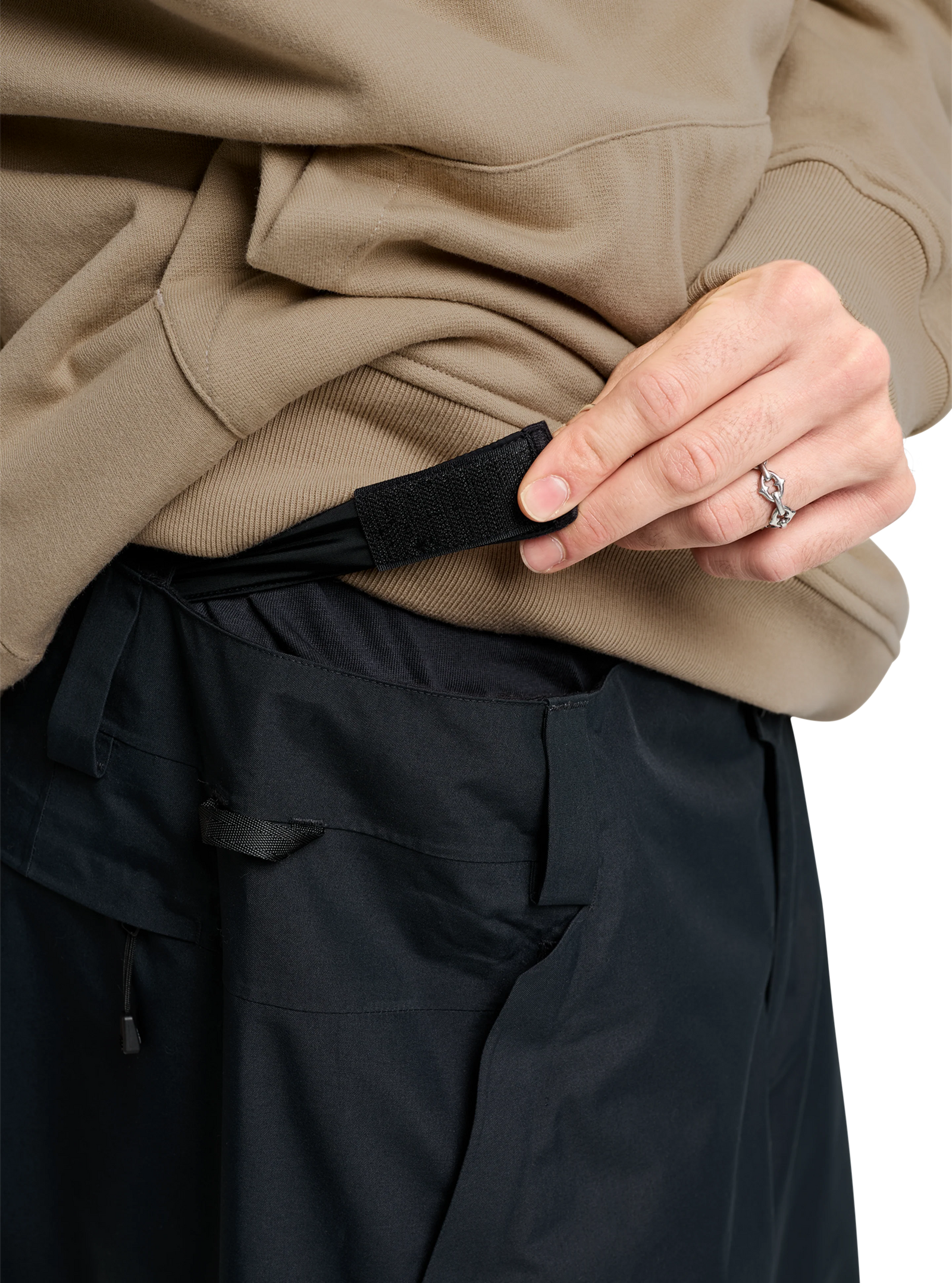 Mens Reserve 2L Baggy Pant True Black - Image 5
