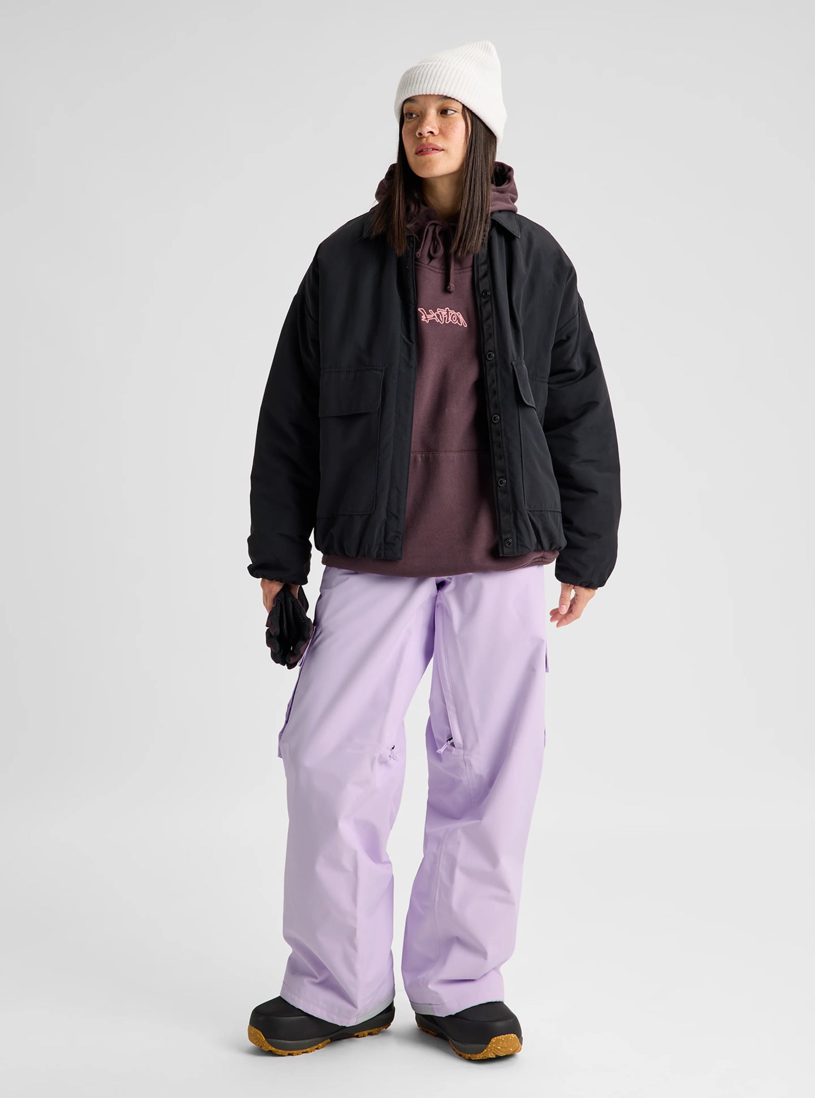 Womens Reserve 2L Baggy Pant Moondust Purple - Image 16