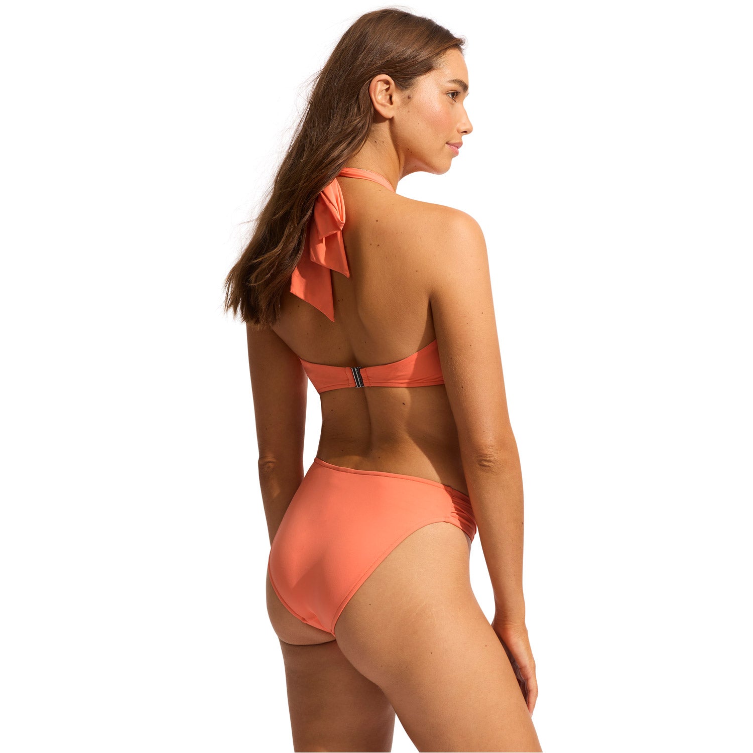 High Leg Ruched Side Bikini Bottom