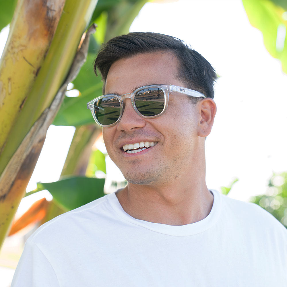 Havana Gloss Clear Crystal Frame Grey Lens - Image 3