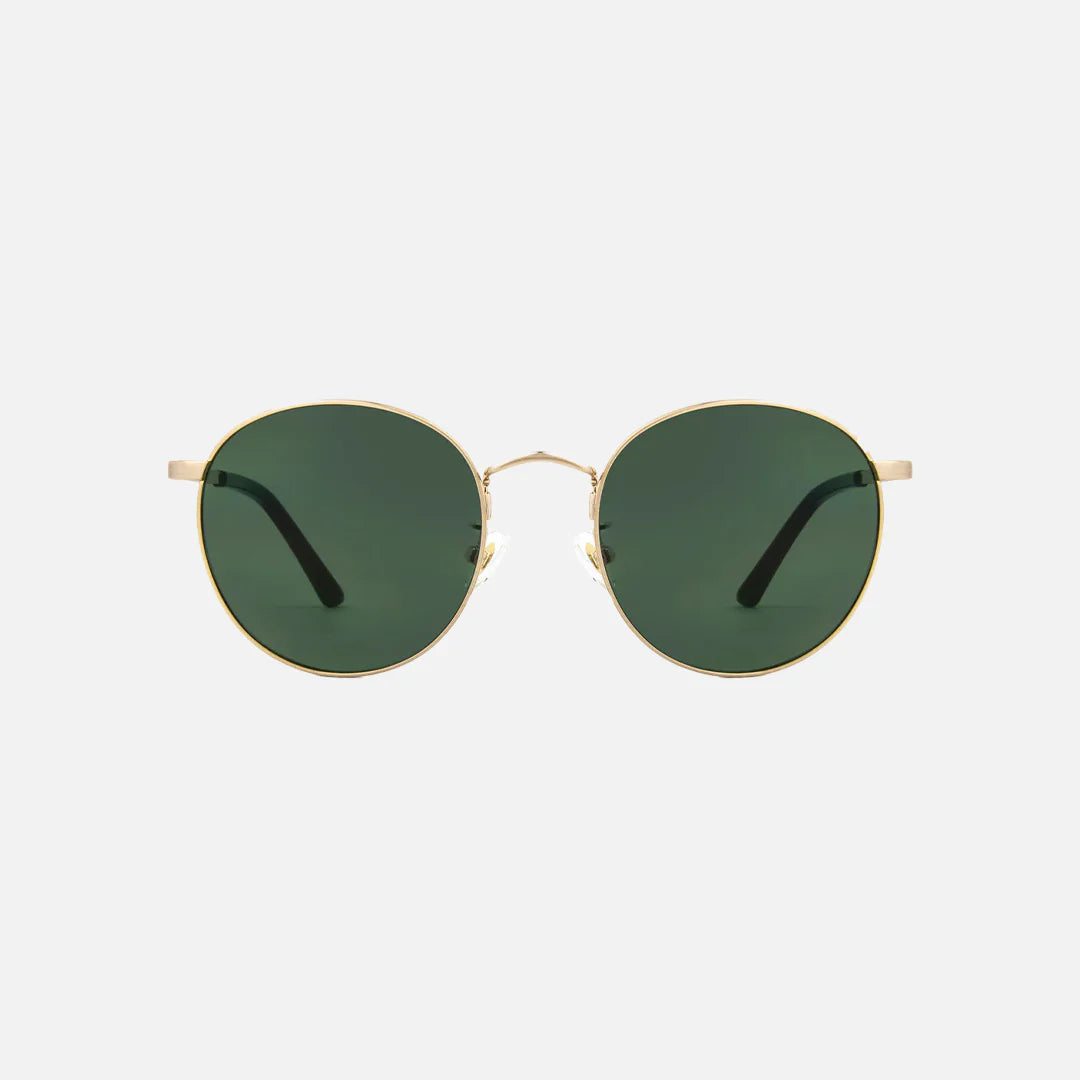 Heidi Brushed Gold Frame Green Lens - Image 2