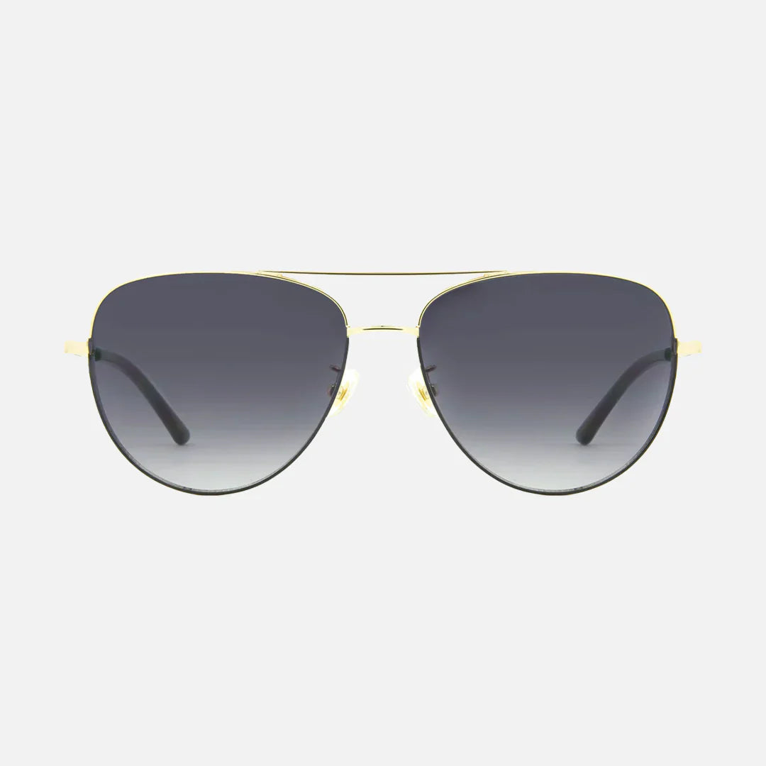 Solana Gloss Gold Black Metal Gradient Grey Lens - Image 2