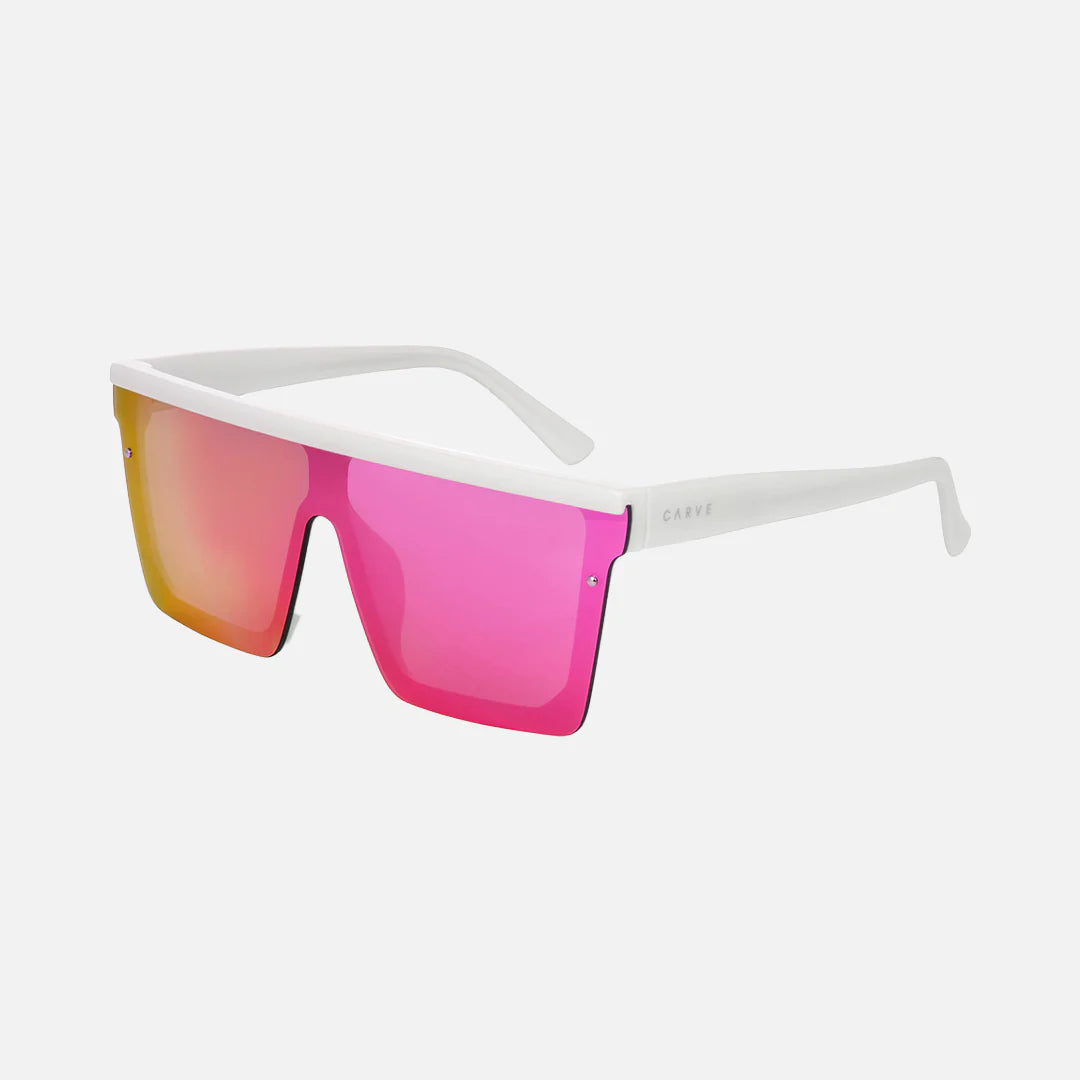 Muse Gloss White Frame Hot Pink Orange Lens w Pink - Image 1