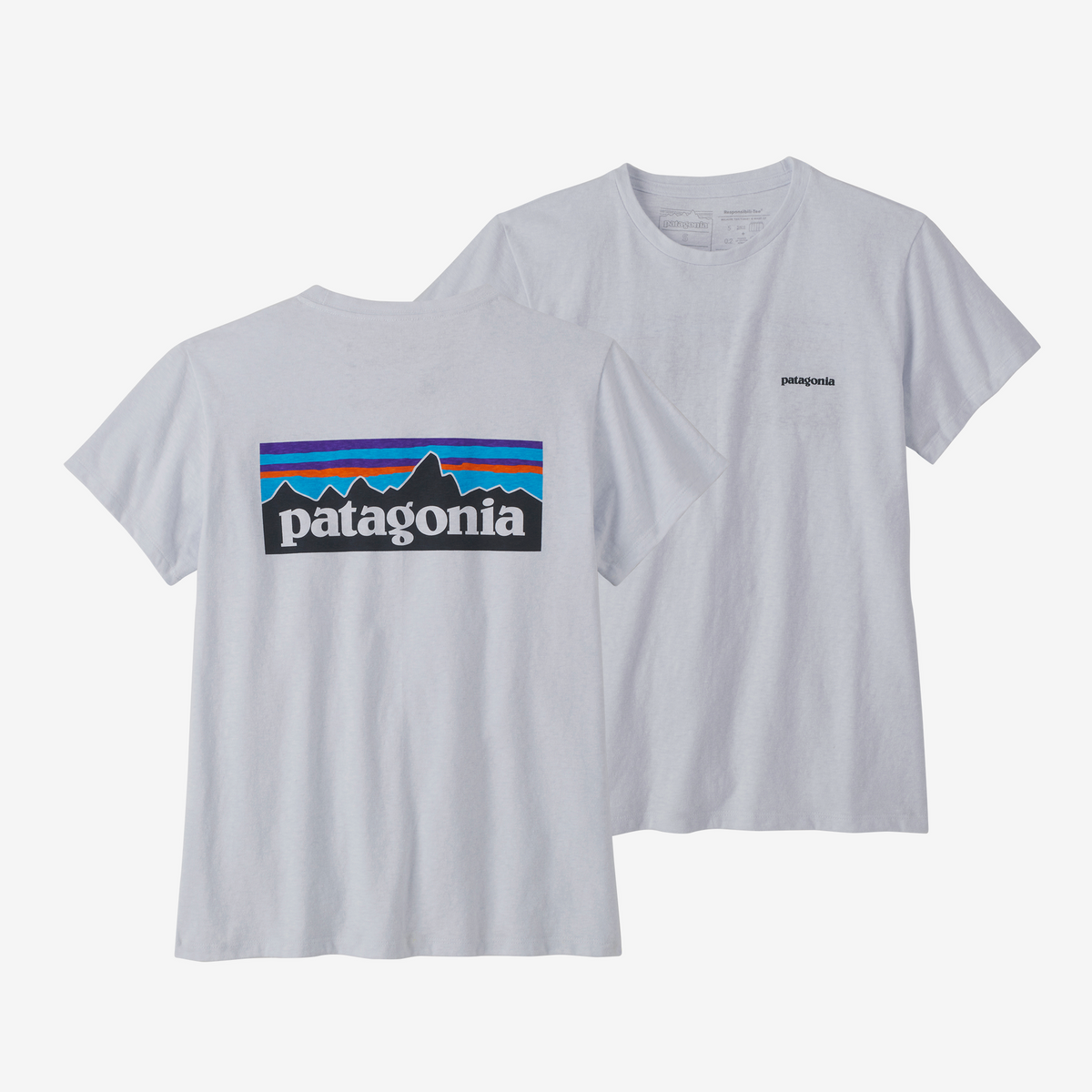 Womens P-6 Logo Responsibili-Tee T Shirt White - Image 1