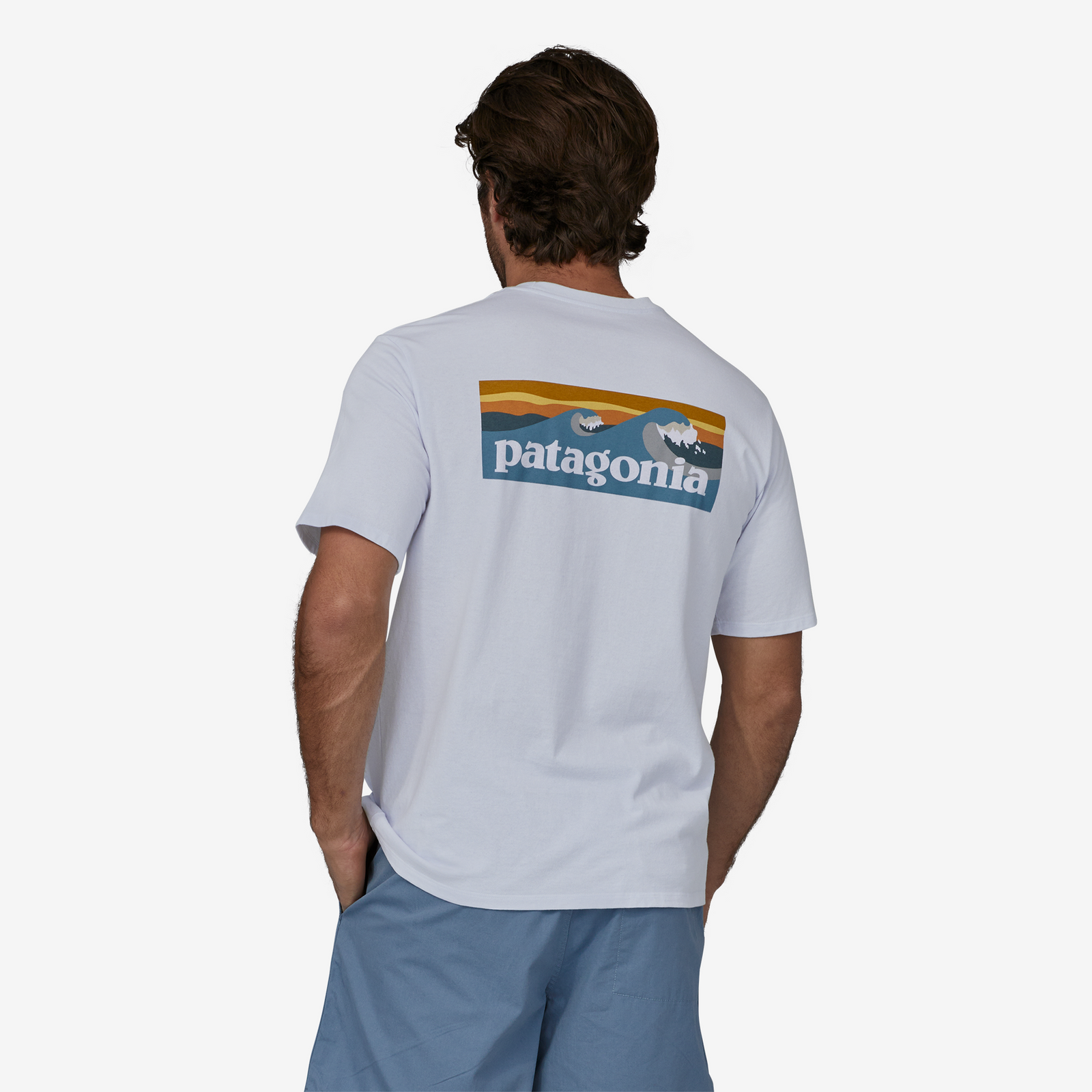 Mens Boardshort Logo Responsibili-Tee T Shirt White - Image 3