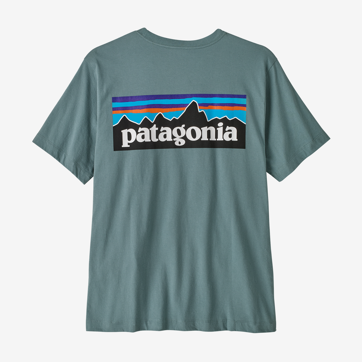 Mens P-6 Logo T-Shirt Blue Sage - Image 1