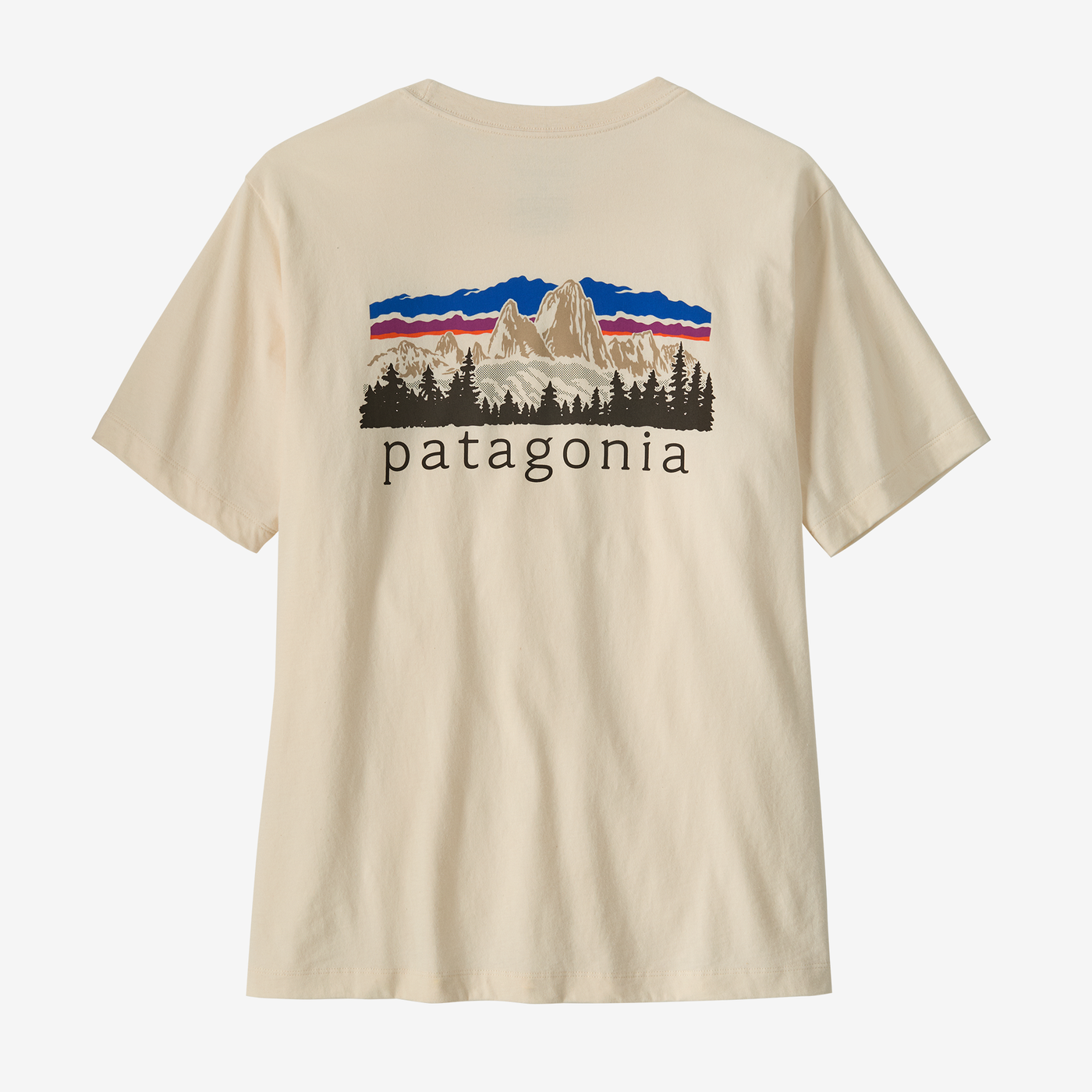 Mens Fitz Roy Foothills T-Shirt Undyed Natural - Image 1