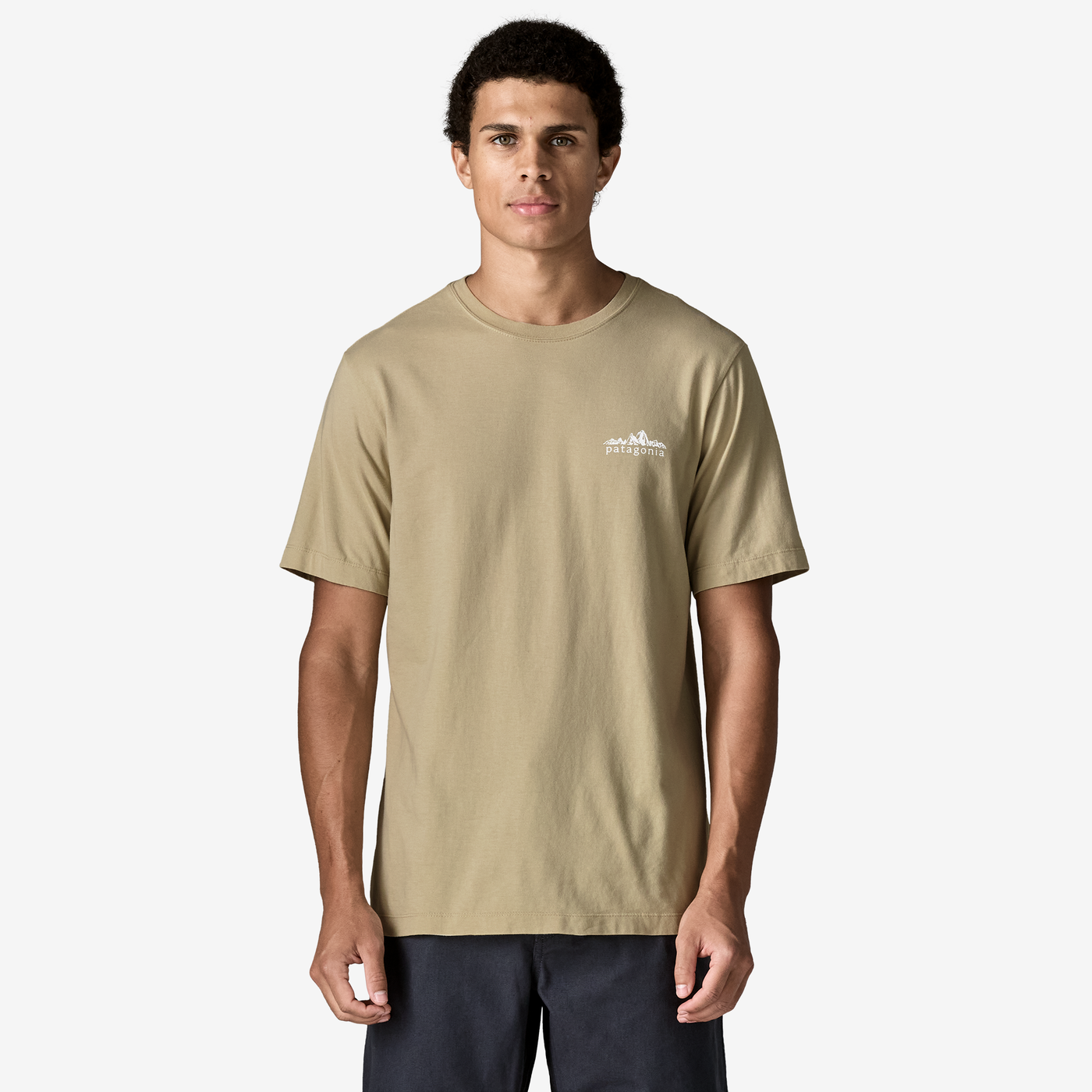 Mens Fitz Roy Foothills T-Shirt Undyed Natural - Image 2