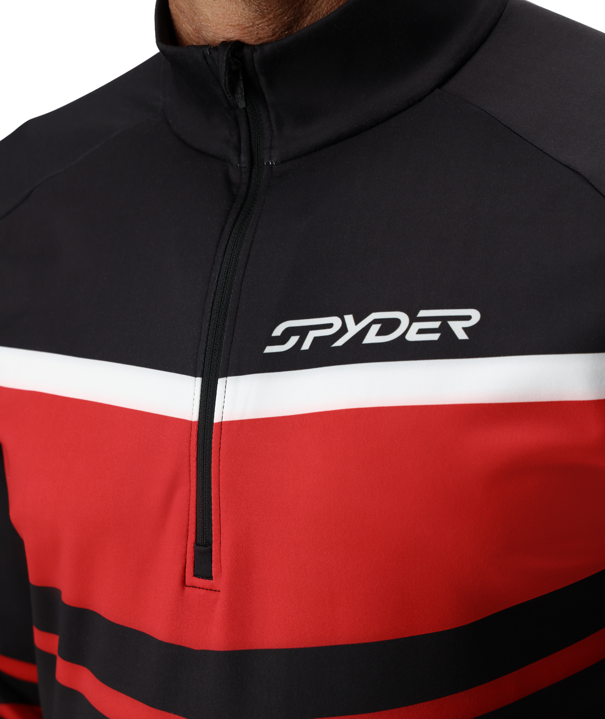 Mens Legacy Half Zip Skivvie Black - Image 2