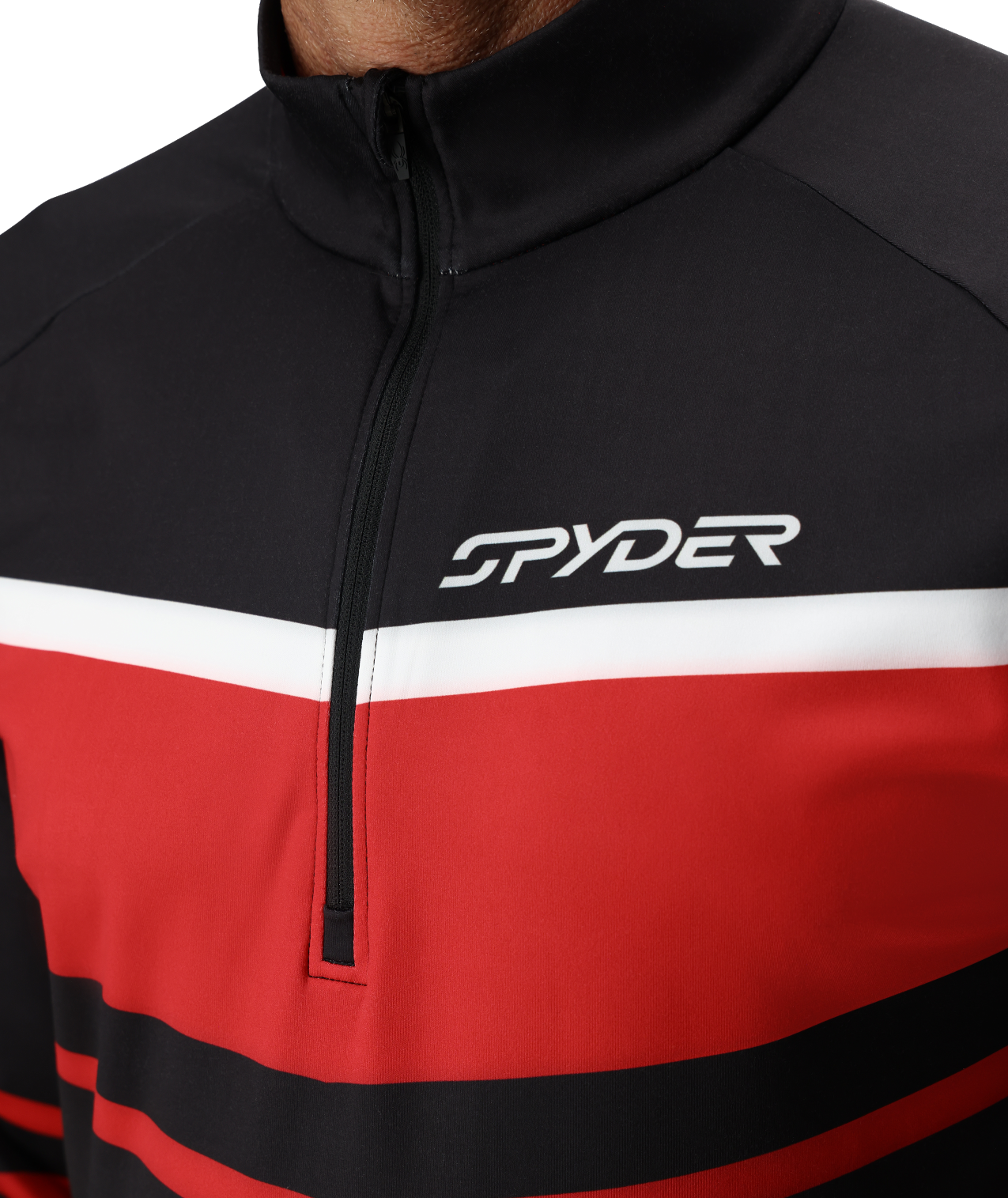 Mens Legacy Half Zip Skivvie Black - Image 2
