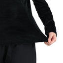 Womens Shimmer Bug Half Zip T-Neck