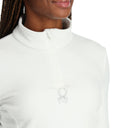 Womens Shimmer Bug Half Zip T-Neck